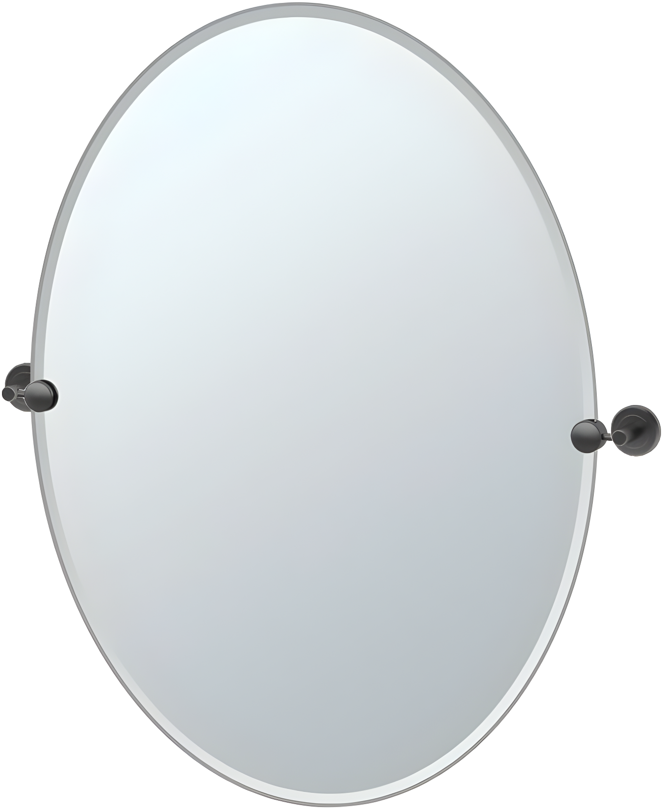 Latitude II Frameless Oval Wall Mirror | Bathroom Vanity Mirror