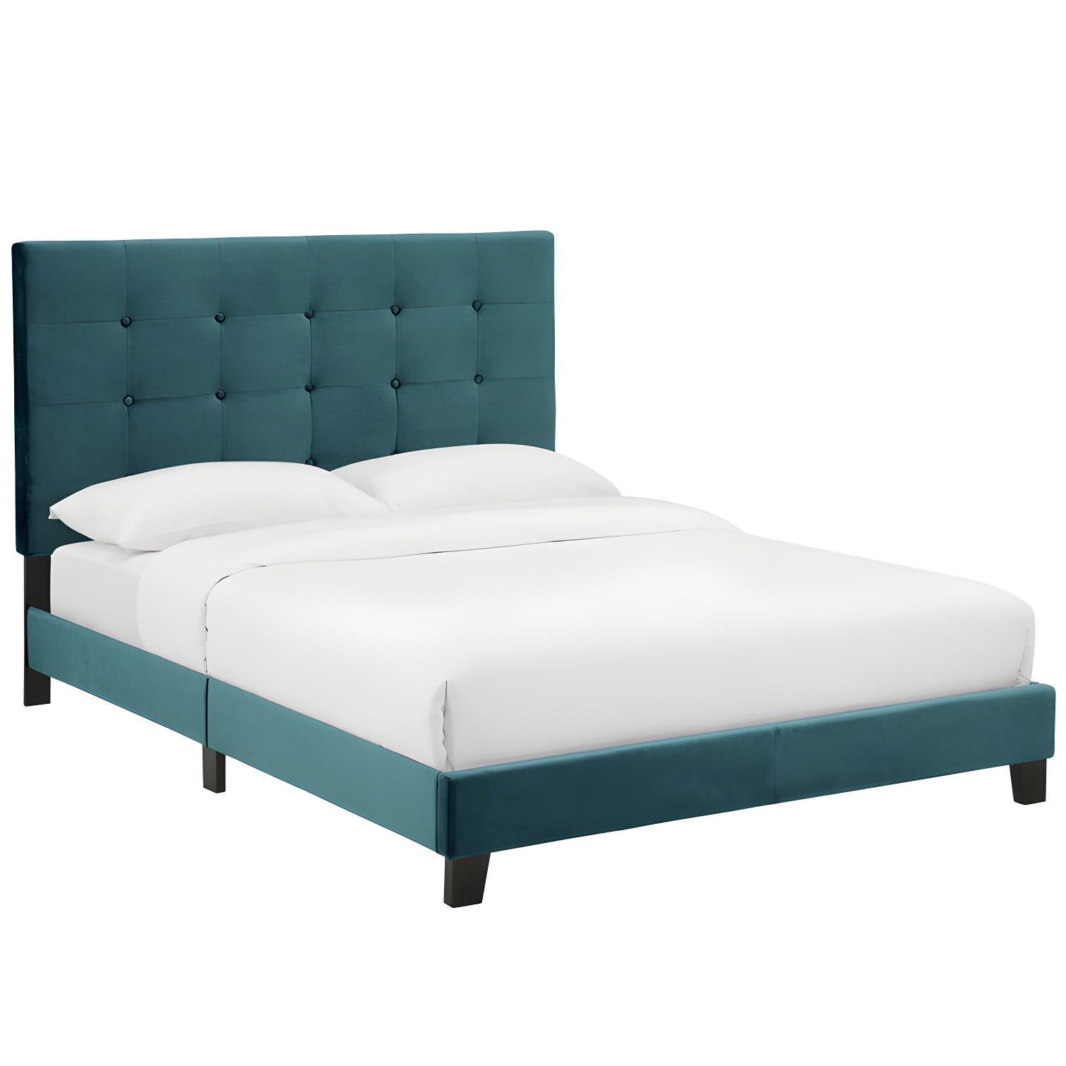 Modway Melanie Tufted Button Upholstered Performance Velvet Platform Bed