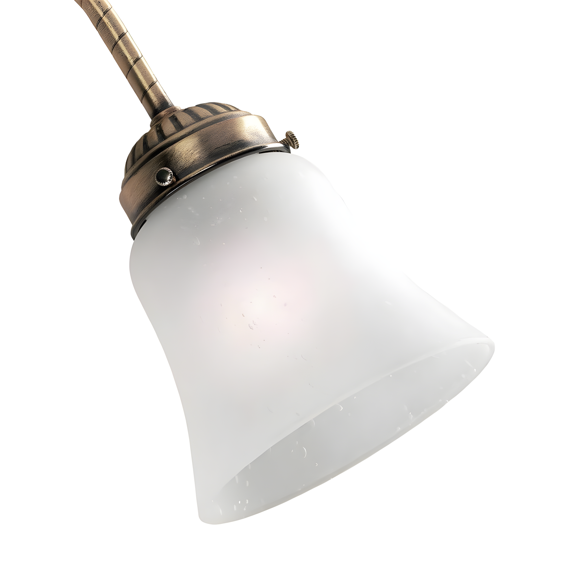 Hunter Fan 4.75" H Glass Bell Ceiling Fan Fitter Shade in White (Set of 4)