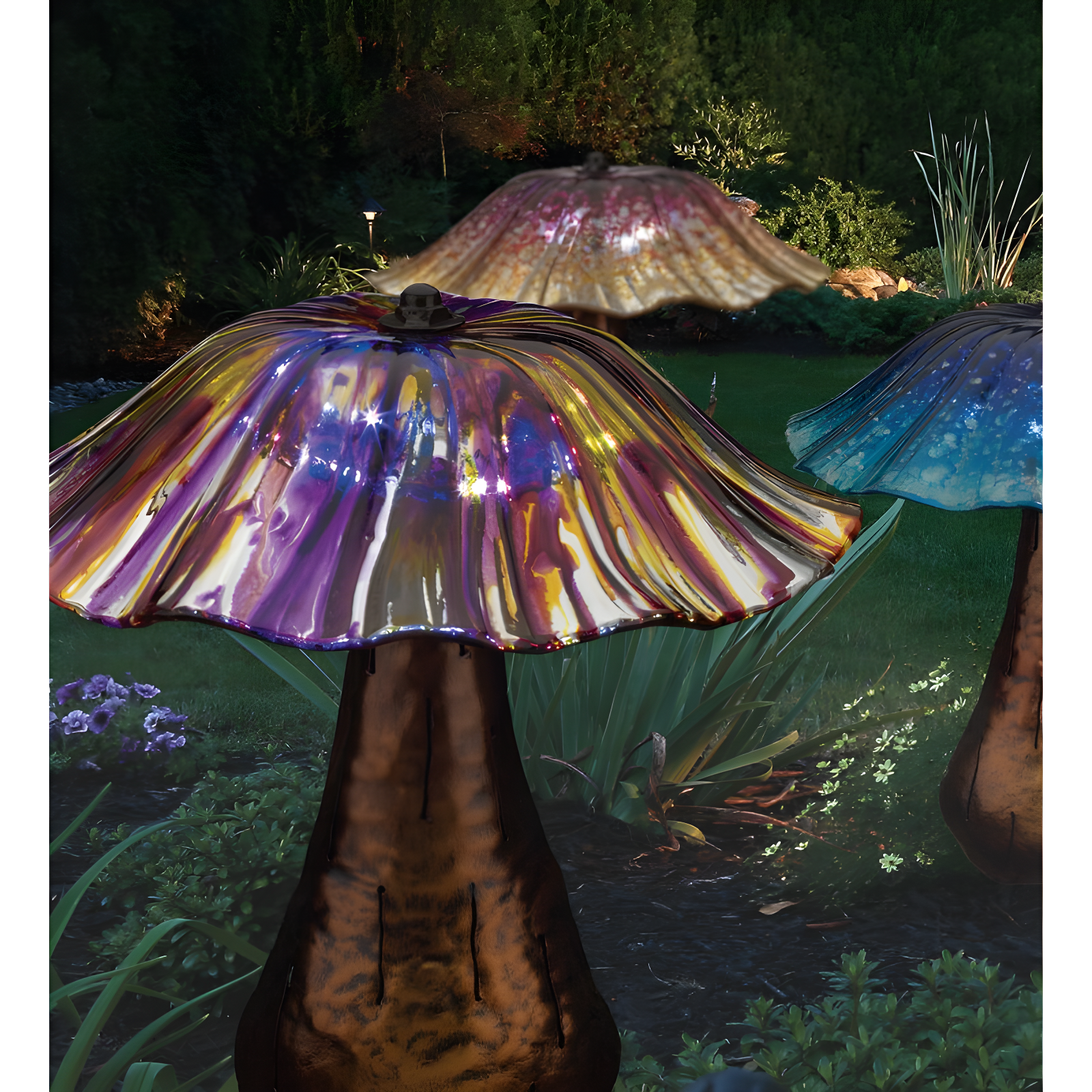 Regal Art & Gift Solar Toadstool Stake