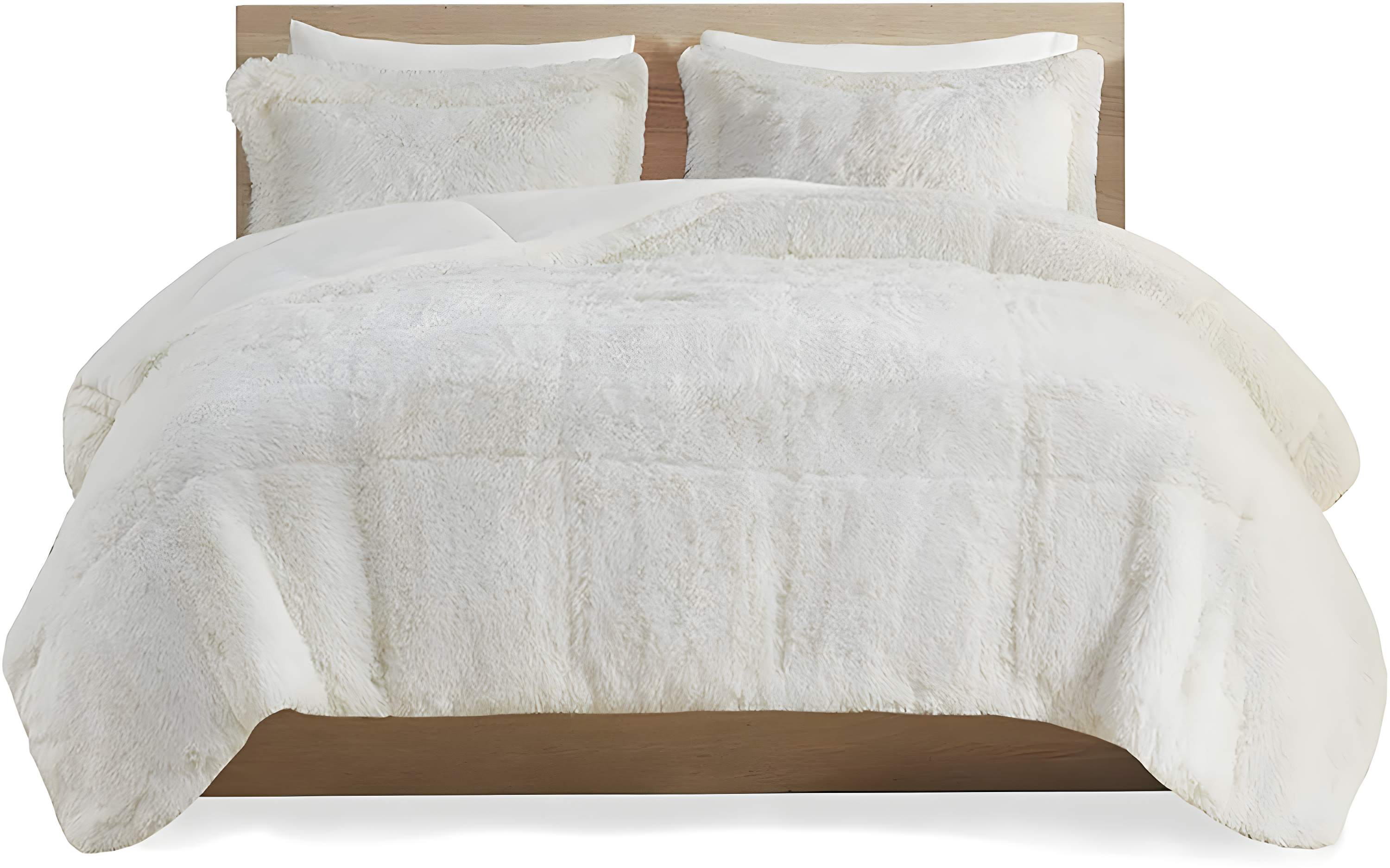 Intelligent Design Malea Shaggy Faux Fur Comforter Mini Set
