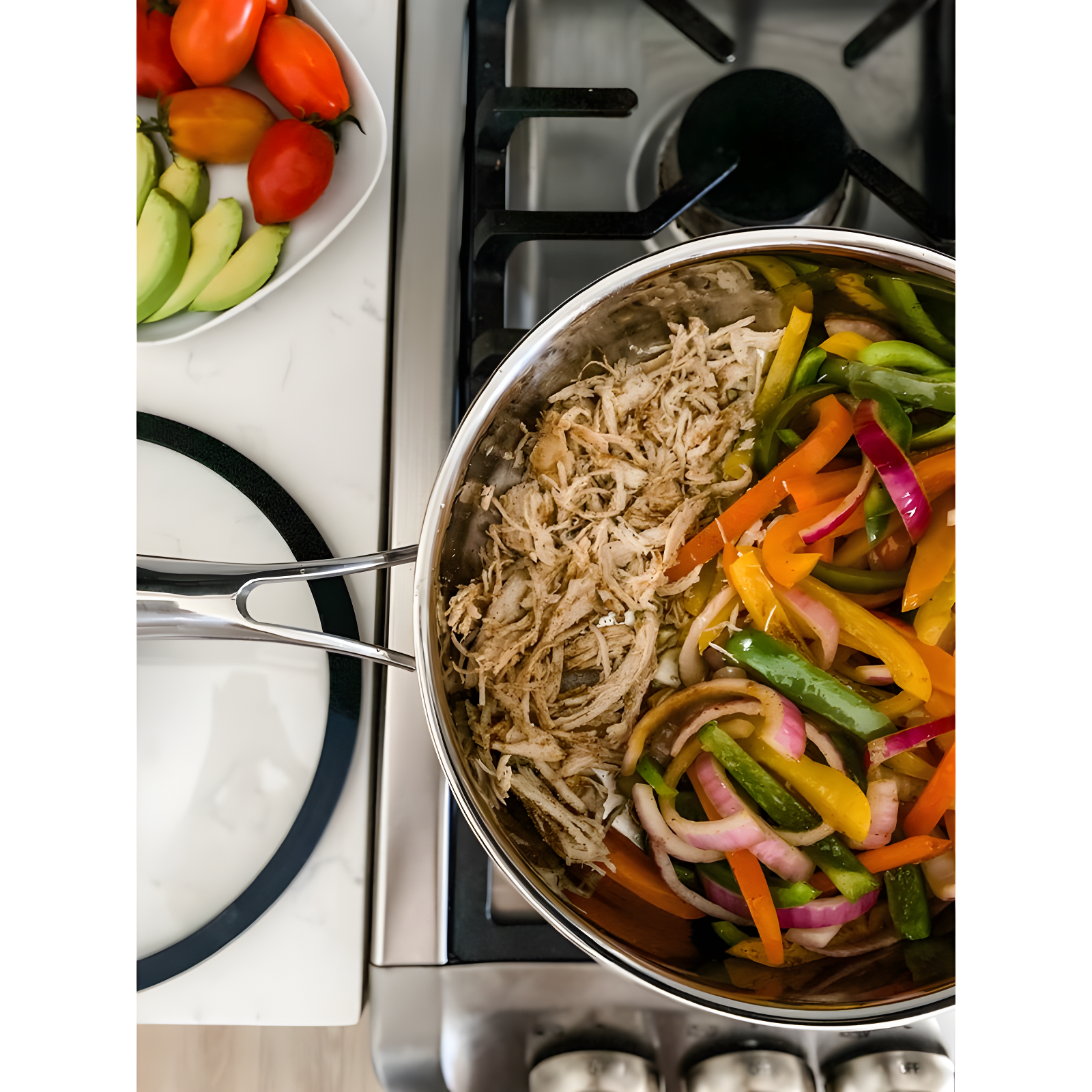 4.5 Quarts Non-Stick Stainless Steel Saute Pan with Lid