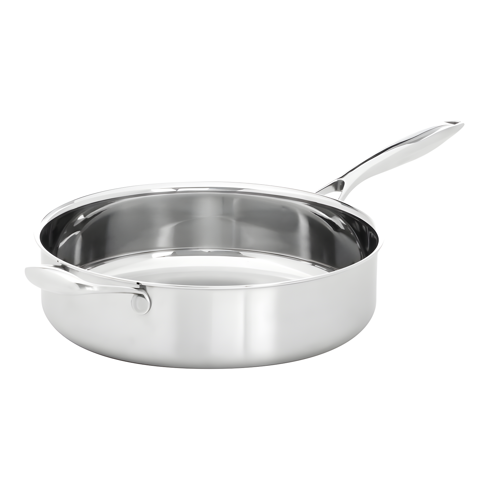 4.5 Quarts Non-Stick Stainless Steel Saute Pan with Lid