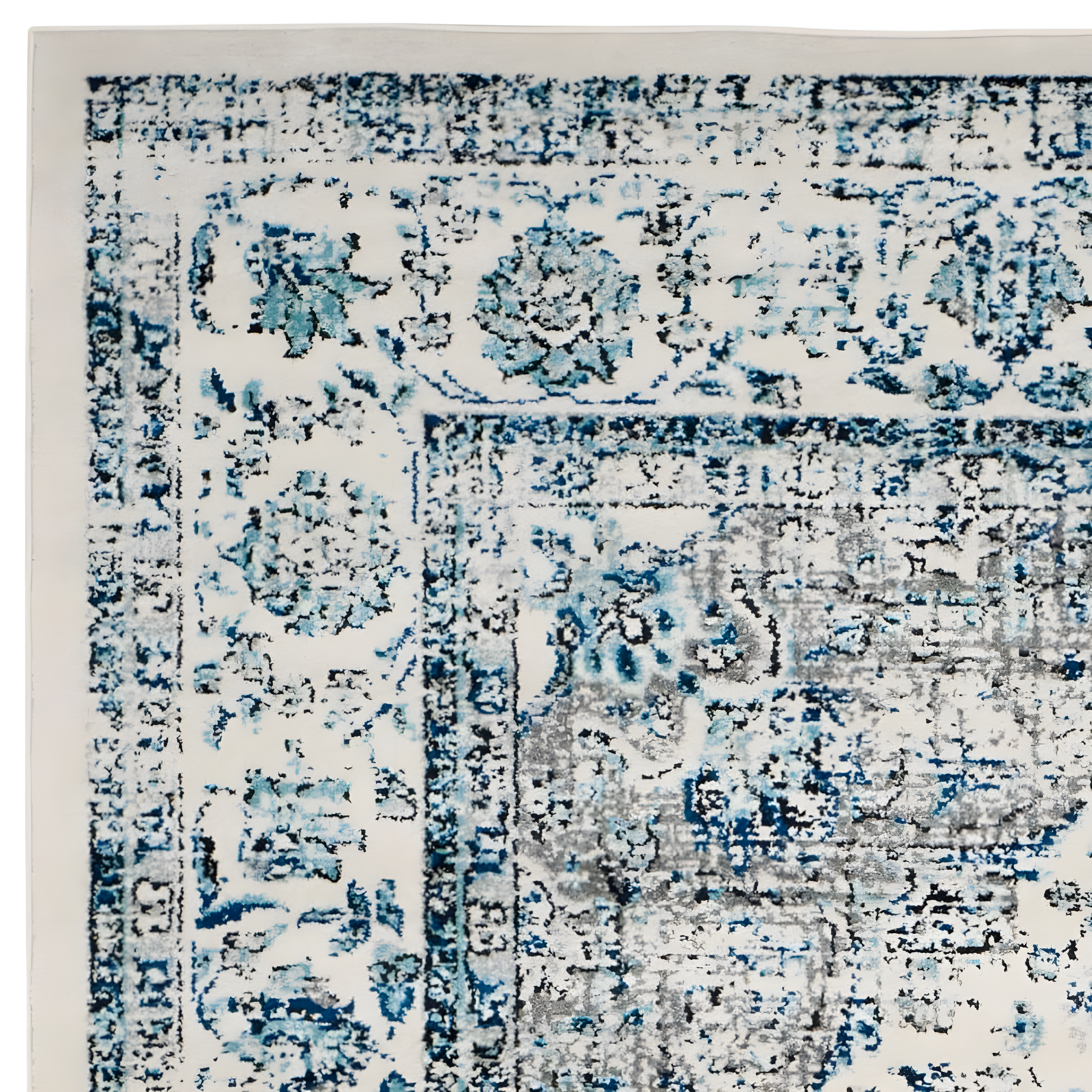 Evoke EVK220 Power Loomed Area Rug - Ivory/Grey - 8'x10' - Safavieh.