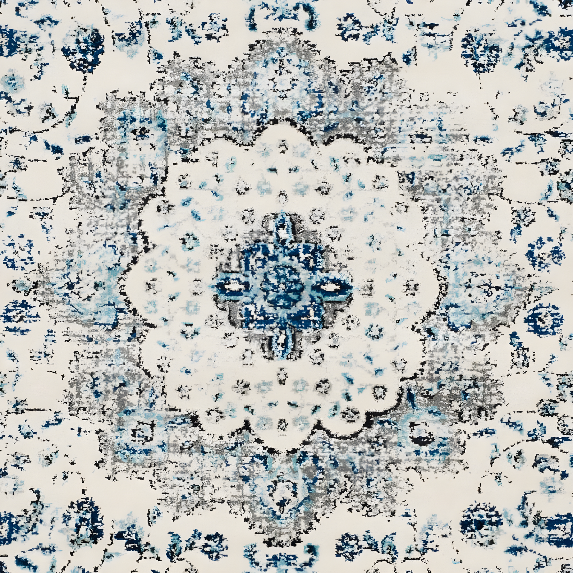 Evoke EVK220 Power Loomed Area Rug - Ivory/Grey - 8'x10' - Safavieh.