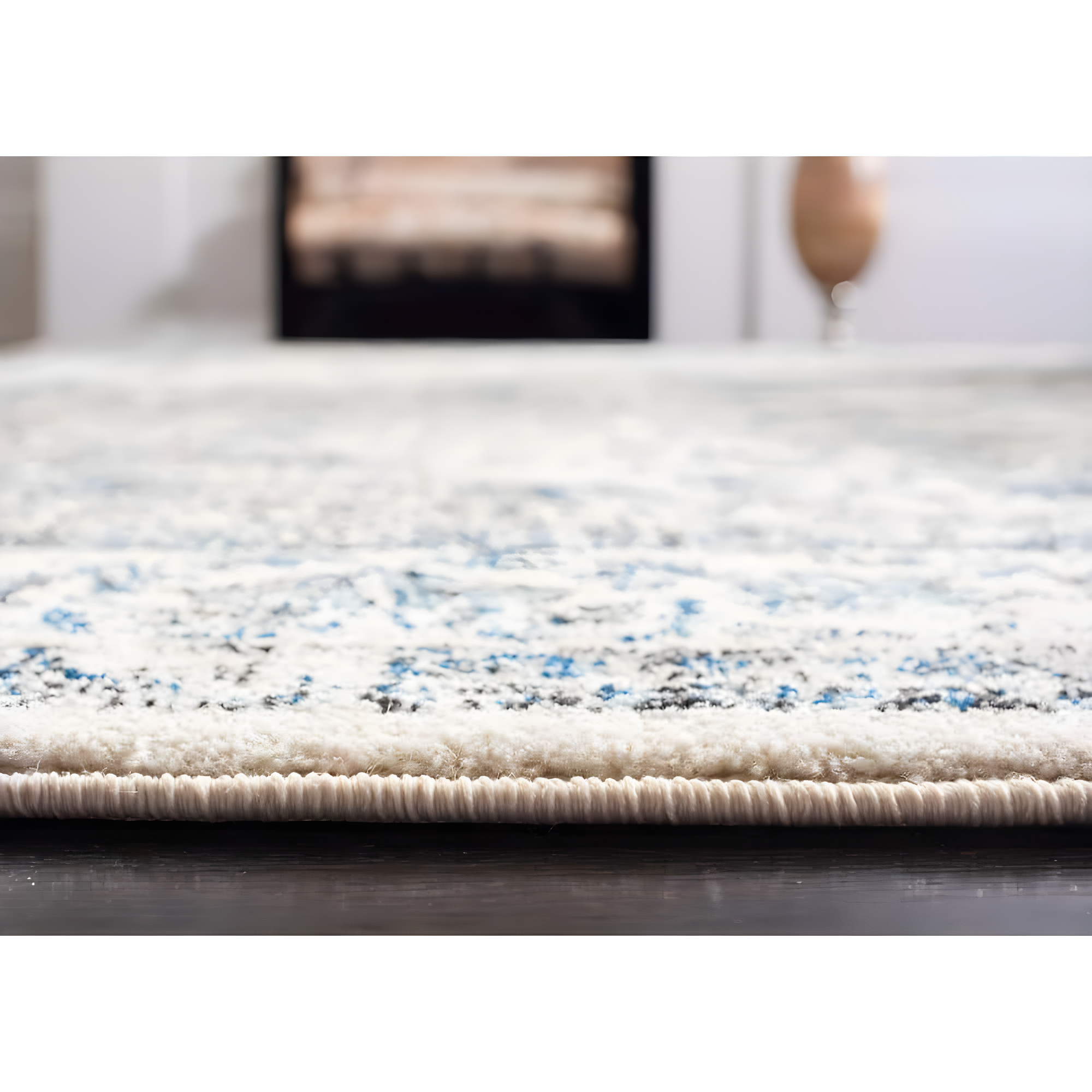 Evoke EVK220 Power Loomed Area Rug - Ivory/Grey - 8'x10' - Safavieh.