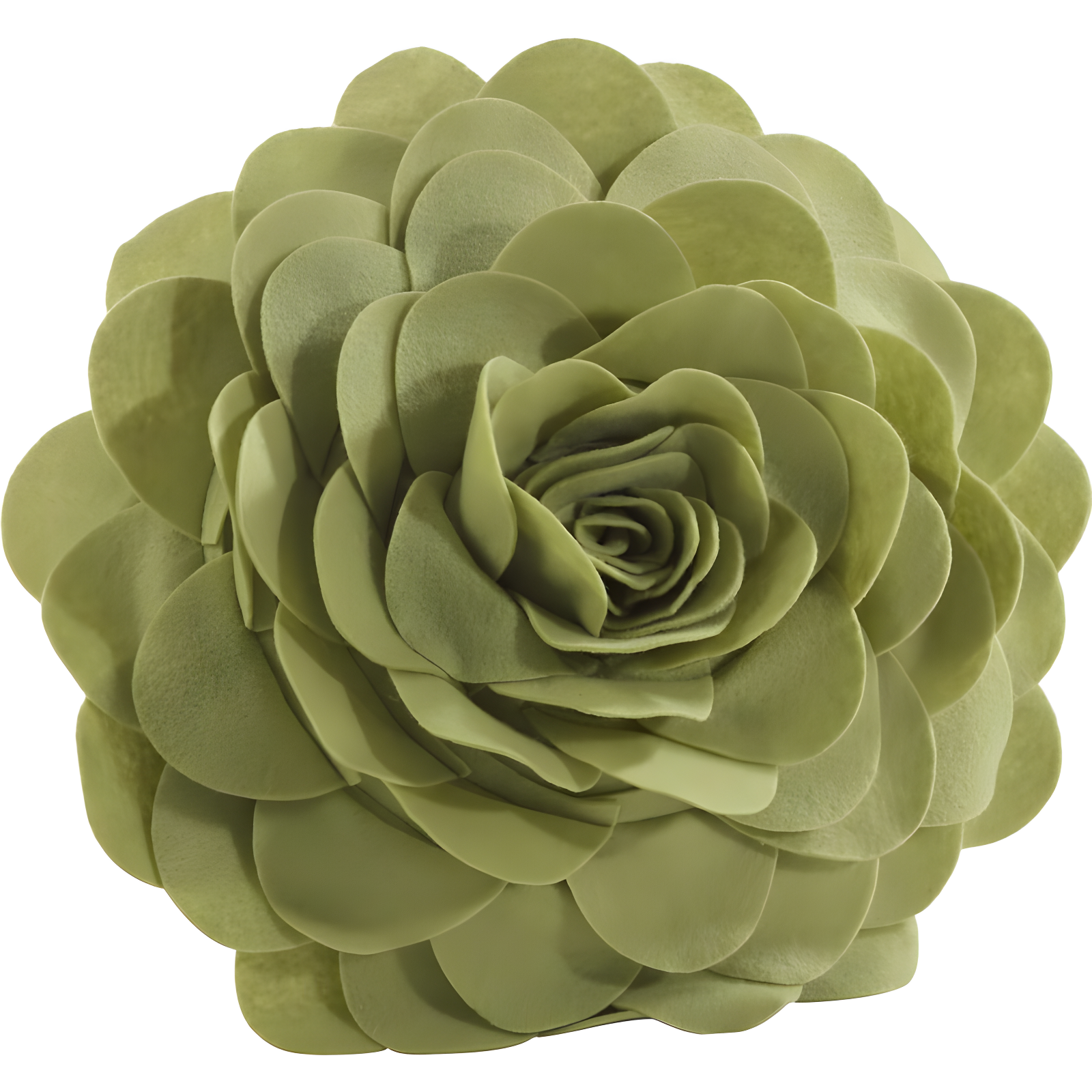 Flower Appliqued Felt Throw Pillow