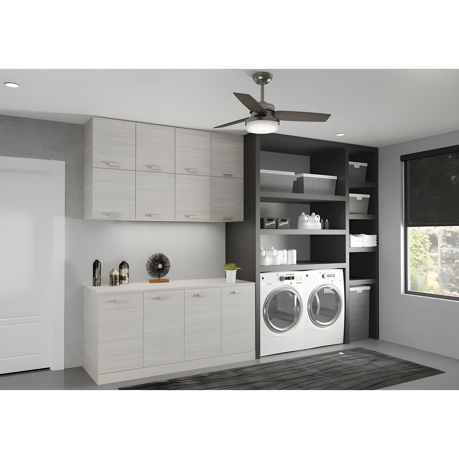 Hunter Fan 44" Sentinel 3 - Blade Standard Ceiling Fan with Remote Control and Light Kit Included