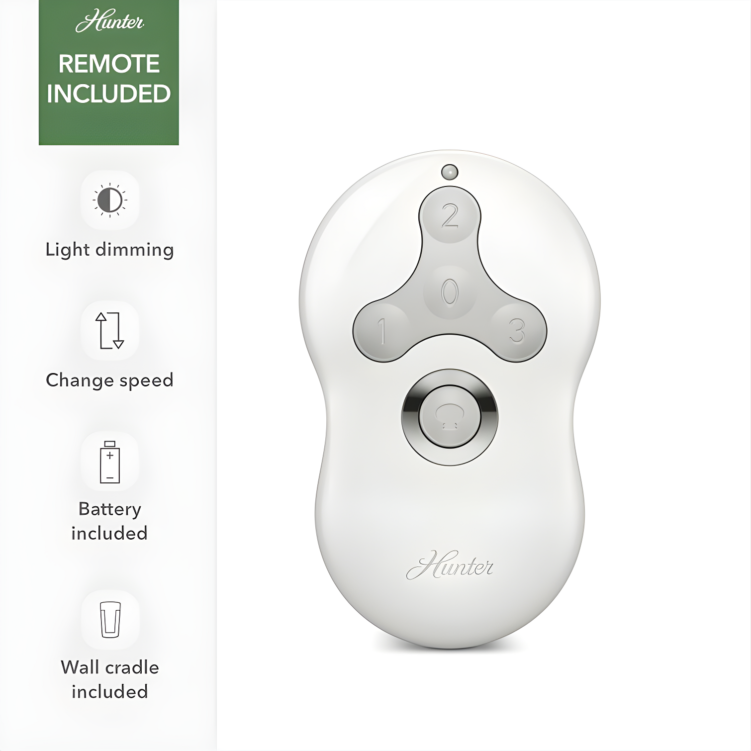 Hunter Fan 44" Sentinel 3 - Blade Standard Ceiling Fan with Remote Control and Light Kit Included