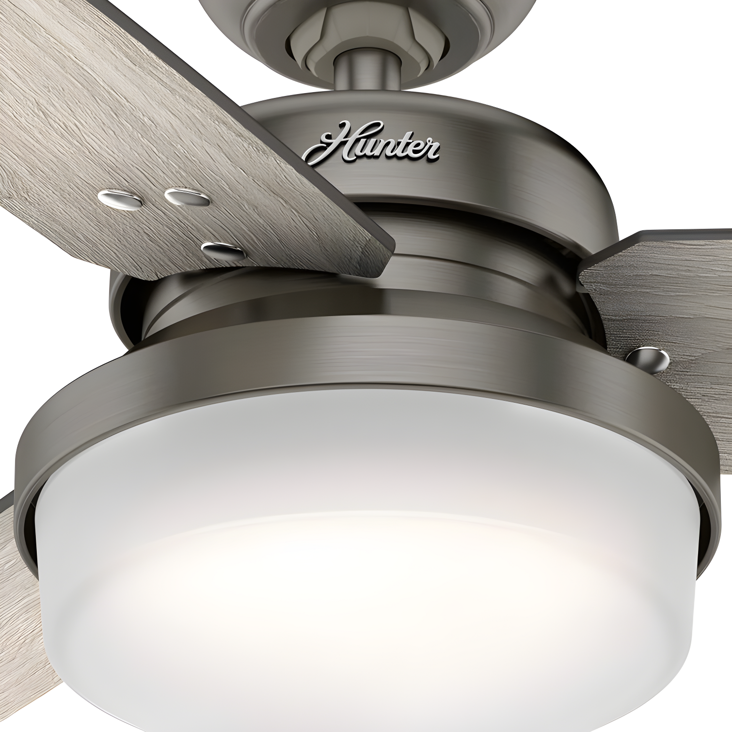 Hunter Fan 44" Sentinel 3 - Blade Standard Ceiling Fan with Remote Control and Light Kit Included