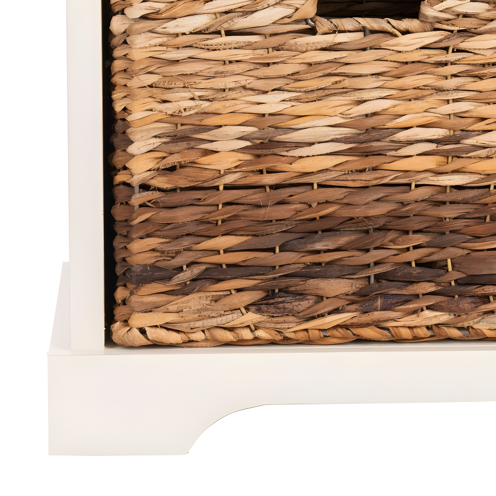 Freddy Wicker Storage Bench - AMH5736 - Vintage White - Safavieh
