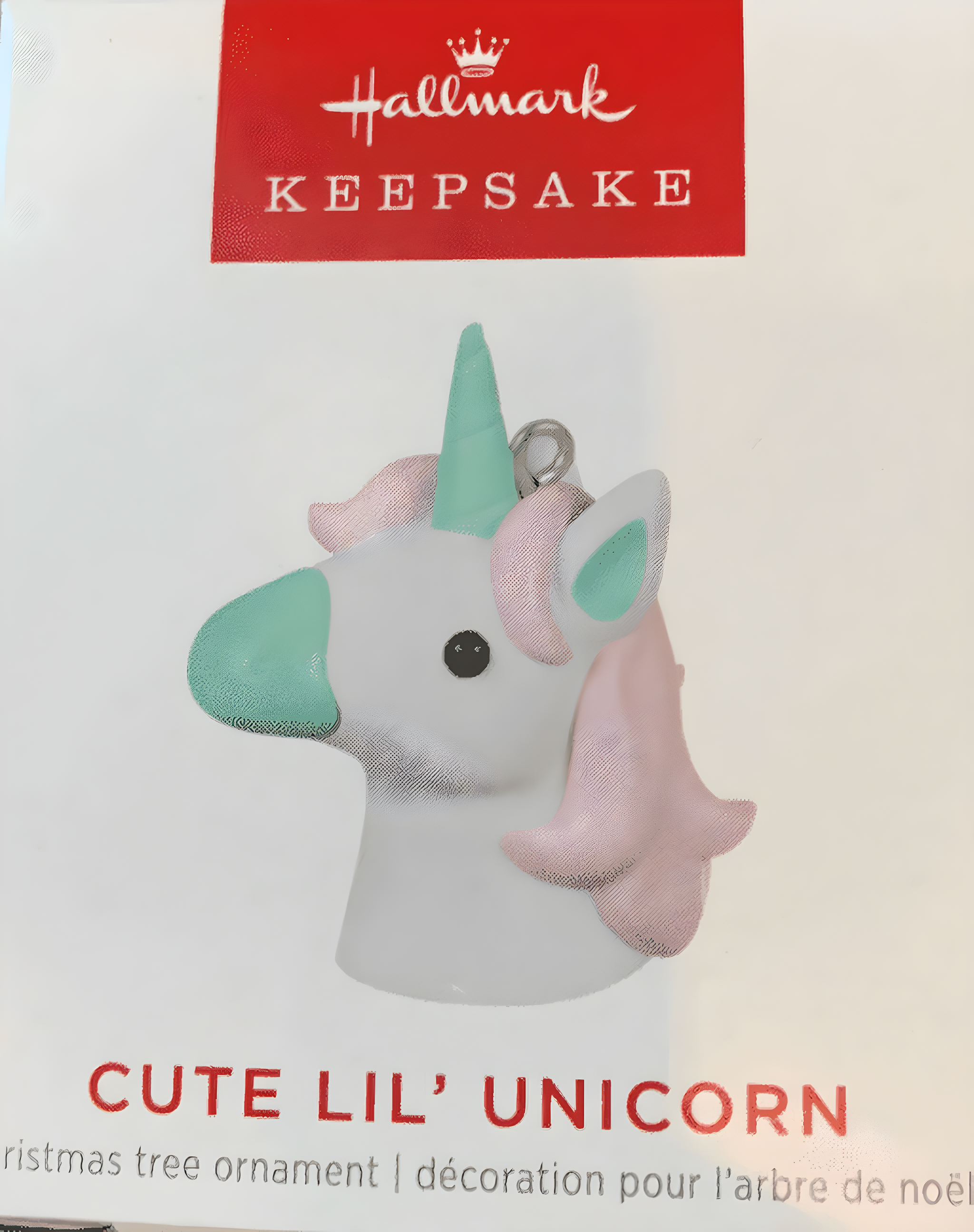 Hallmark Keepsake Ornament 2022, 1.1" Cute Lil' Unicorn Miniature Ornament