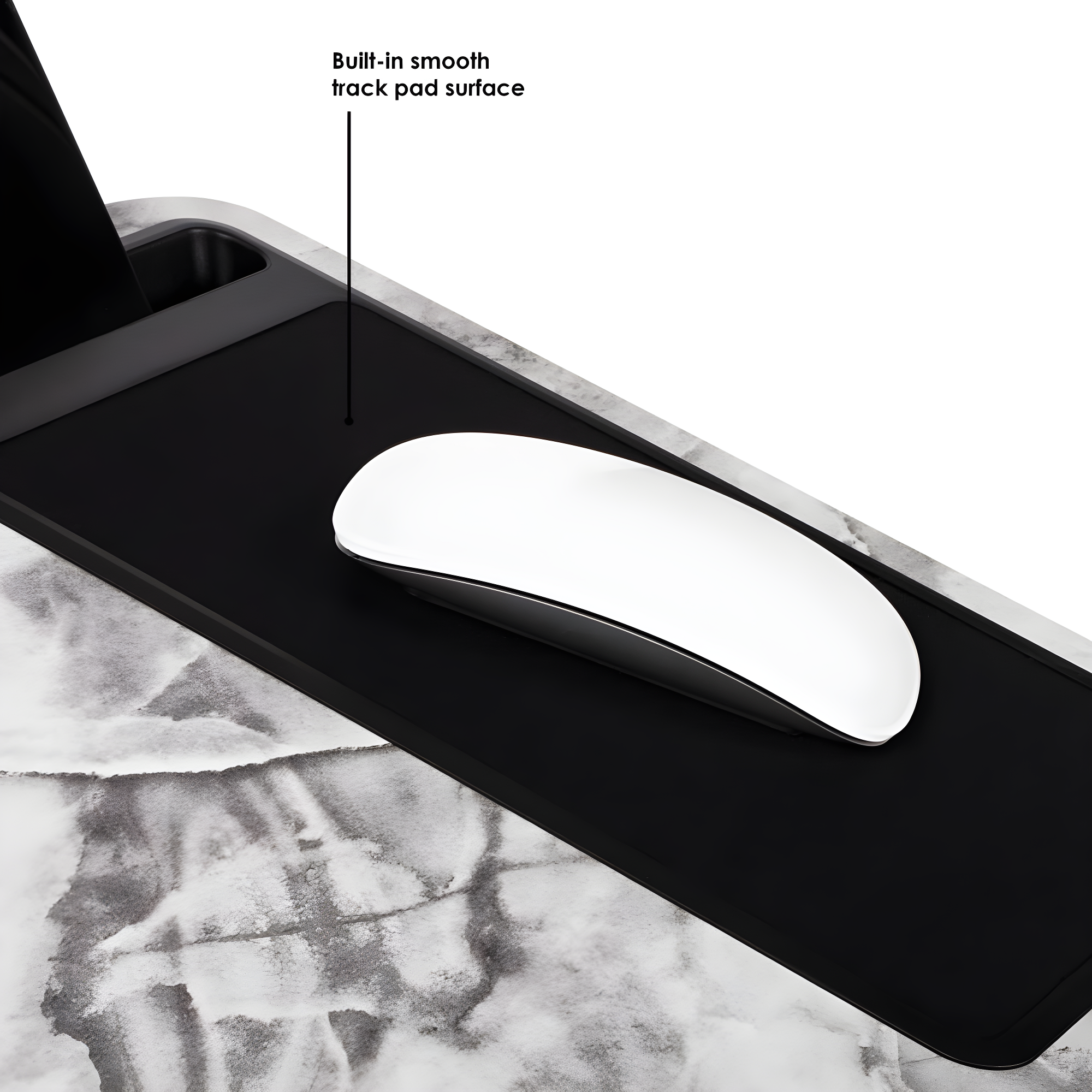 LapGear Home Office Lap Desk, White Marble