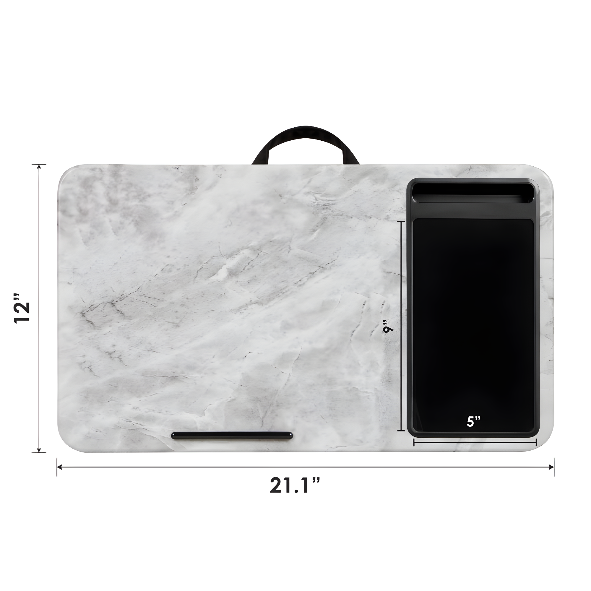 LapGear Home Office Lap Desk, White Marble