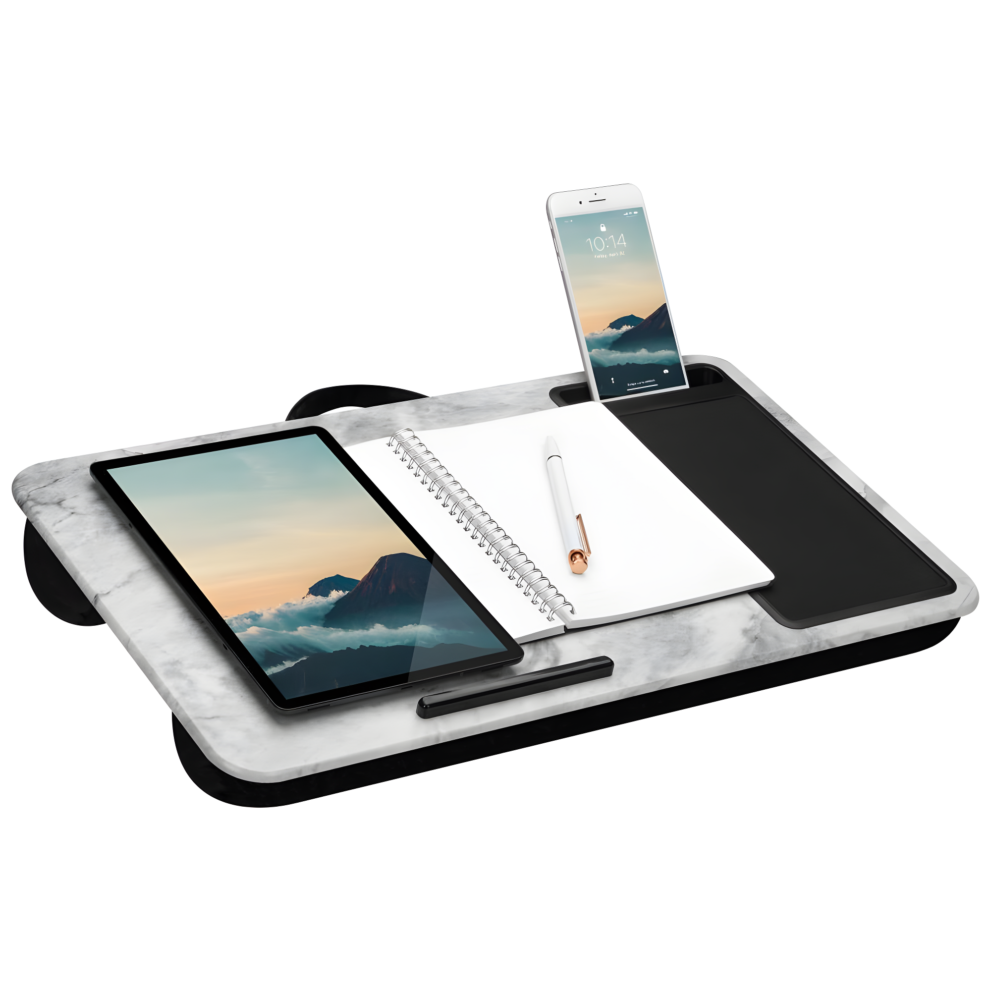 LapGear Home Office Lap Desk, White Marble