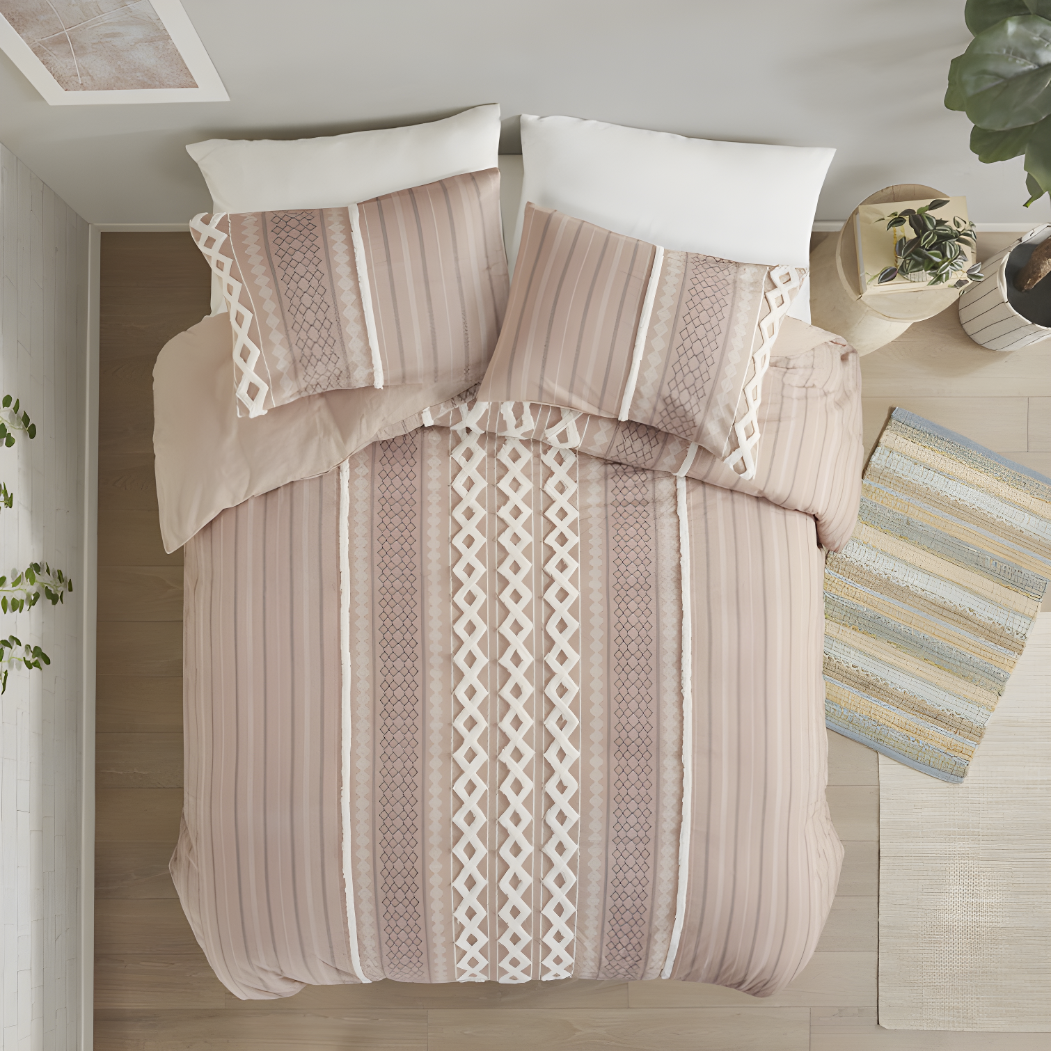 INK+IVY Imani Cotton Printed Duvet Cover Set