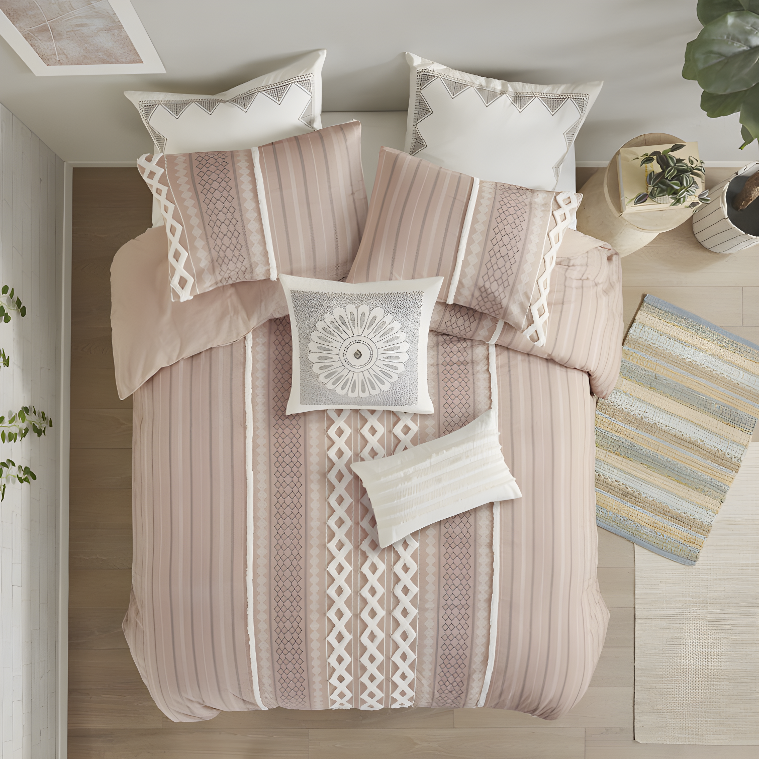 INK+IVY Imani Cotton Printed Duvet Cover Set