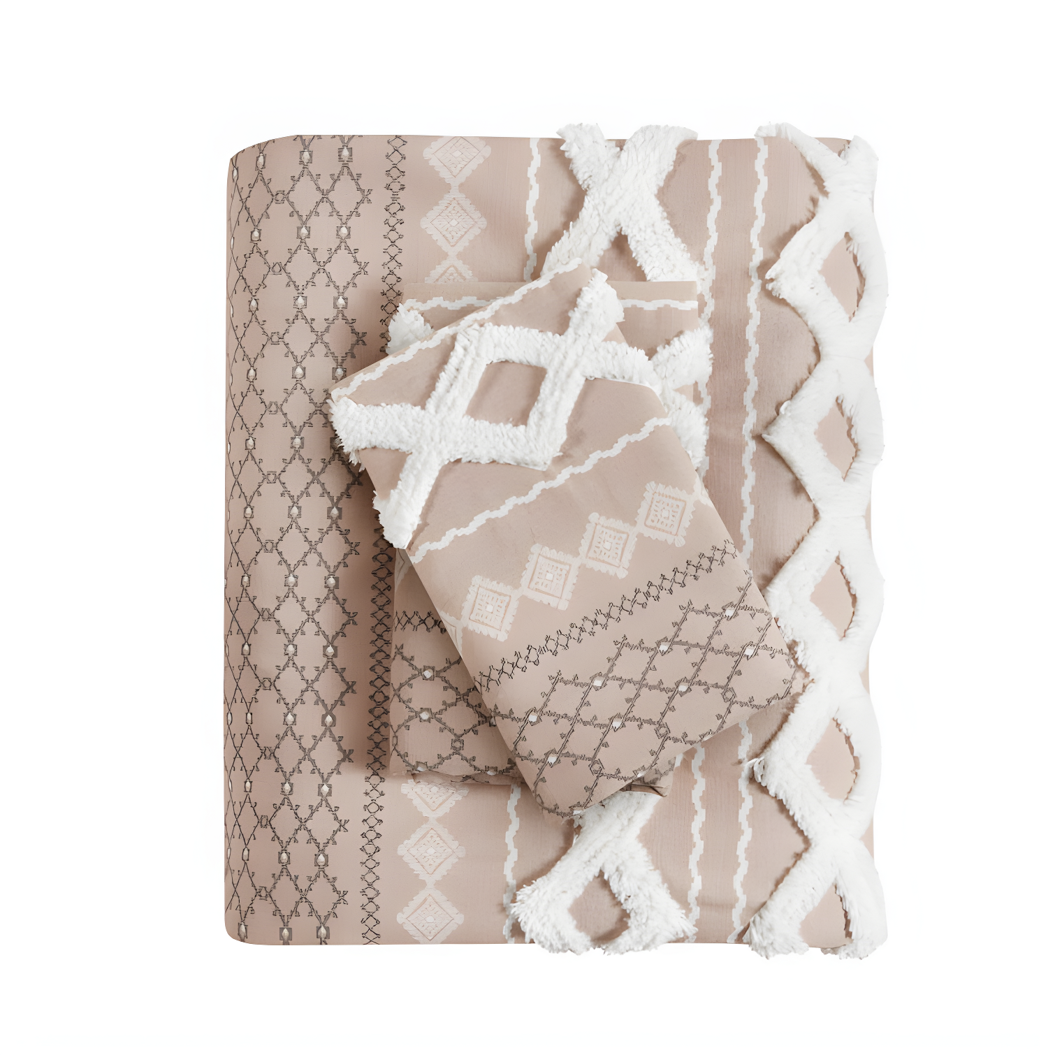 INK+IVY Imani Cotton Printed Duvet Cover Set