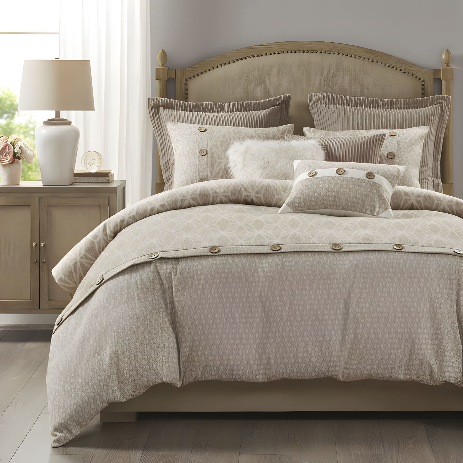 Madison Park Signature Madison Park Signature Grace Geometric Oversized Jacquard Comforter Set