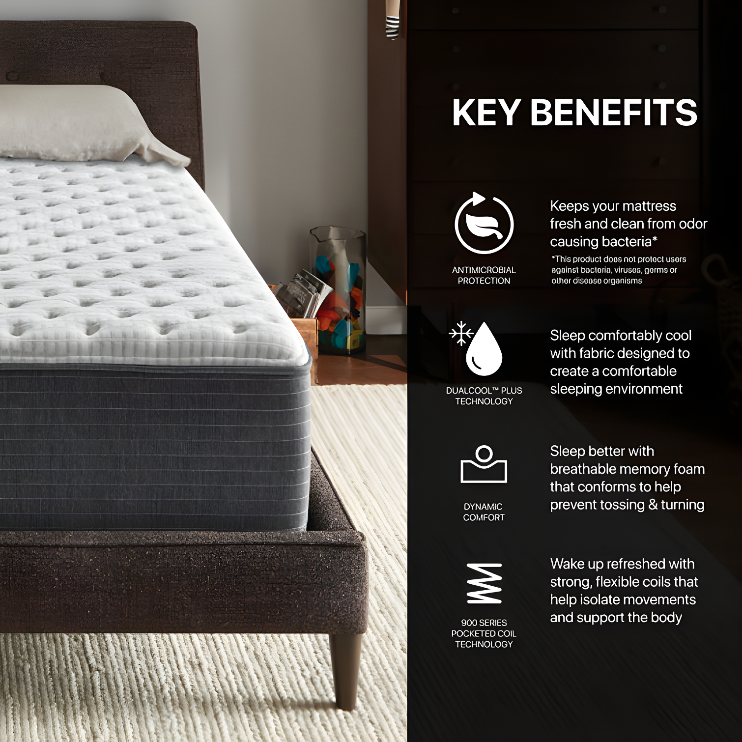 Beautyrest Silver BRS900-C Extra Firm 13.75" Hybrid Mattress