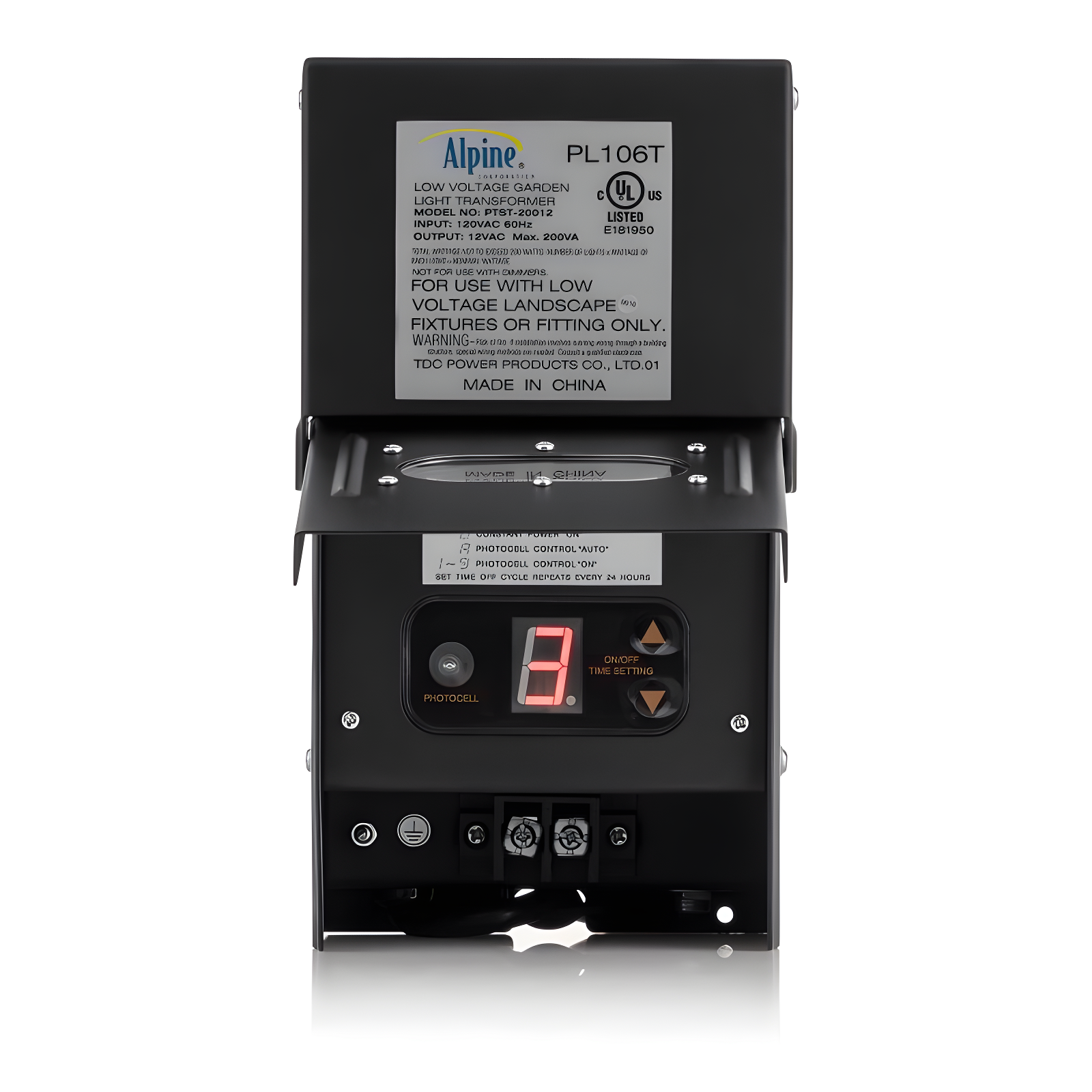 200 Watt Transformer with Timer and Photo Cell