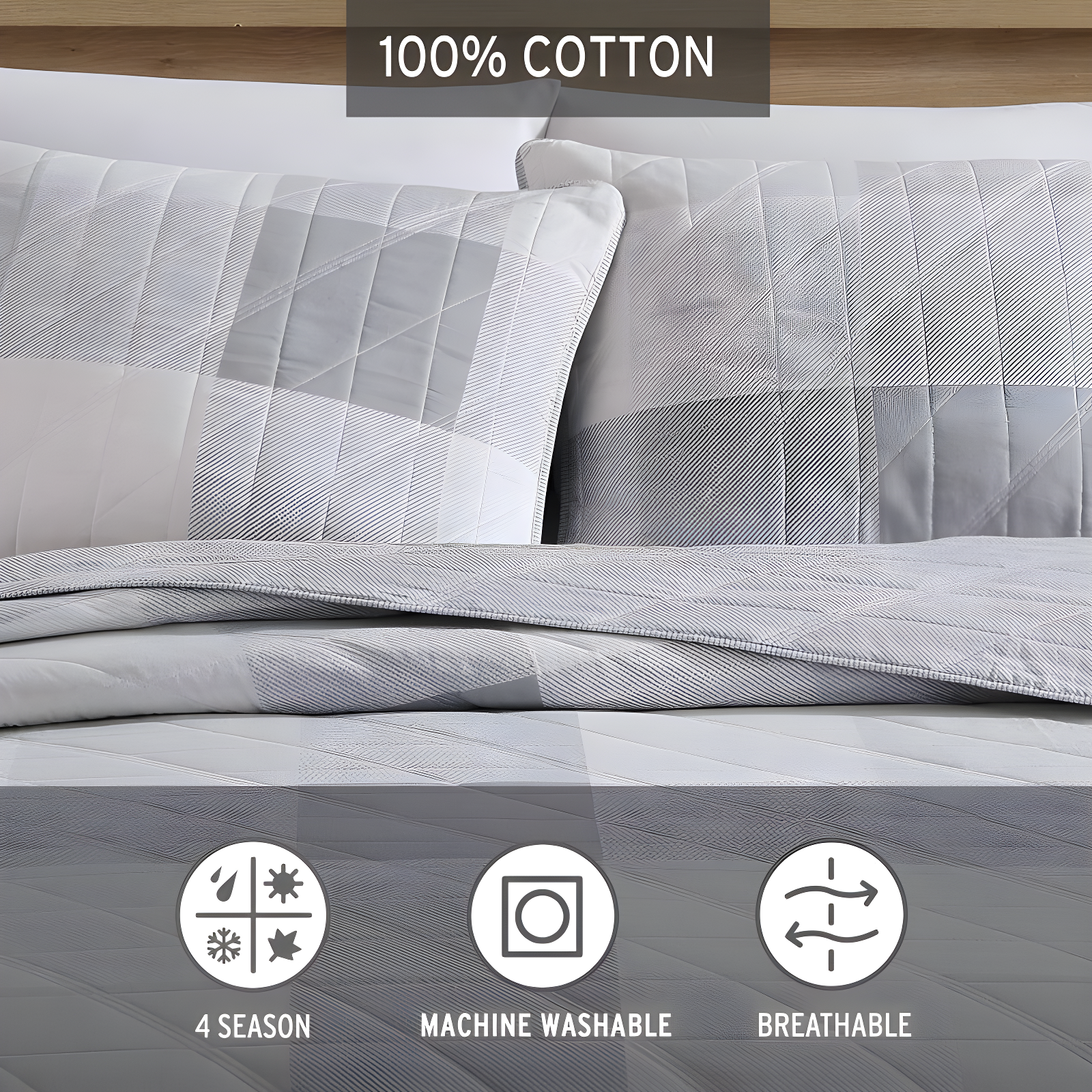 Eddie Bauer Boulder Plaid Cotton Green Quilt Set & Reviews | Wayfair