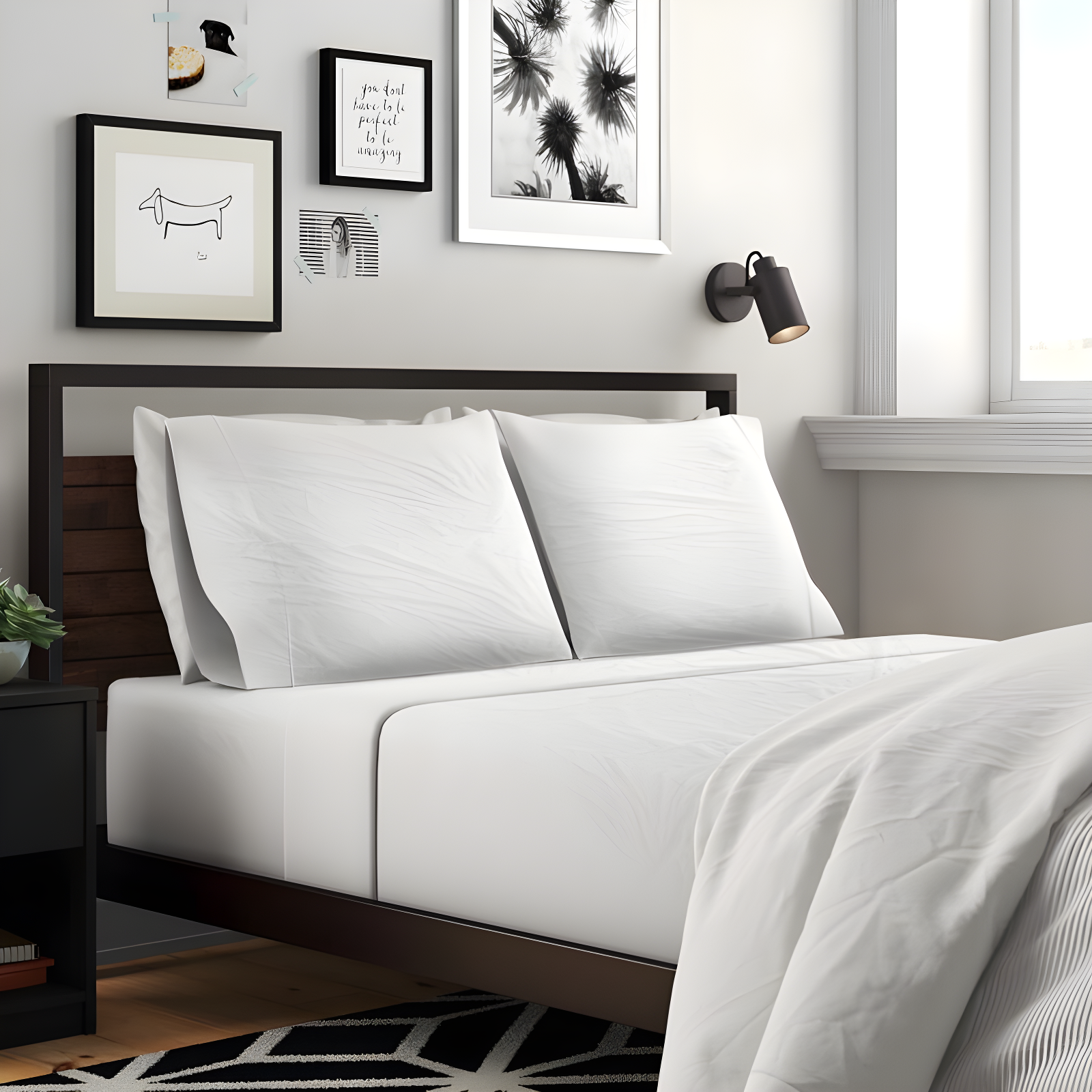Brushed Microfiber Breathable Wrinkle Resistant Sateen Sheet Set