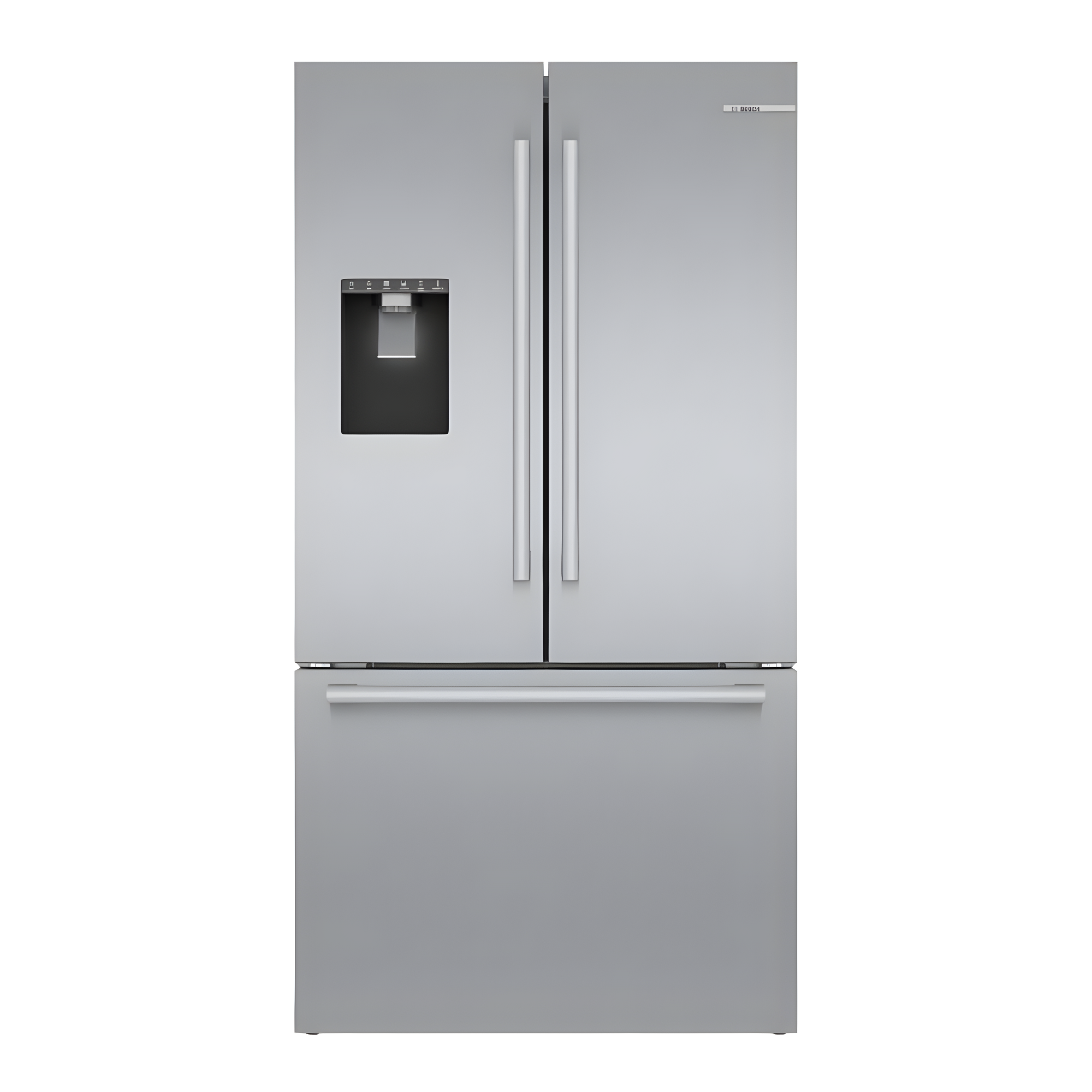 Bosch - 500 Series 36-Inch Smart French Door Standard-Depth Refrigerator With Quickicepro, Anti-Fingerprint, External Water & Ice, Home Connect