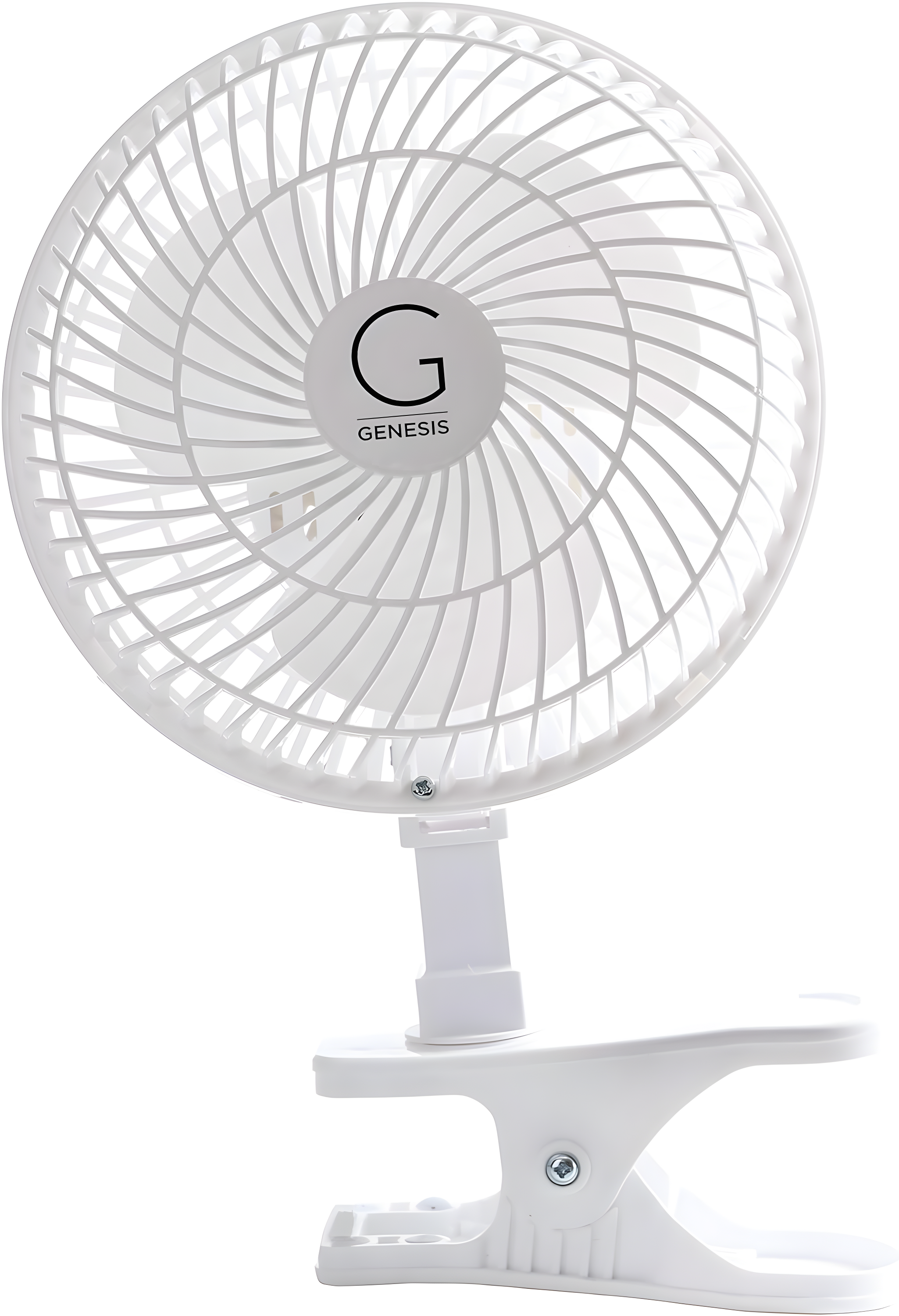 Genesis Indoor 5 in 2 speed Clip On Fans,Table Fans with A1CLIPFANWHITE, White