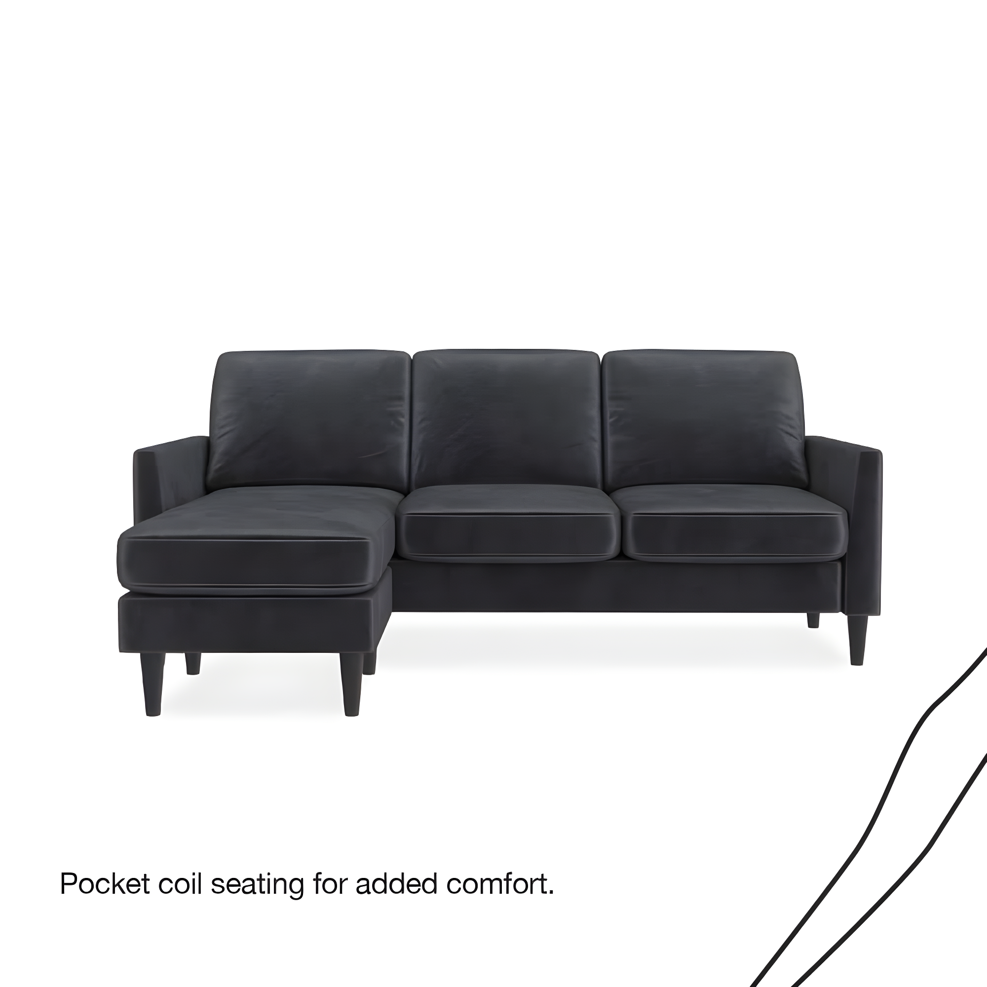 Winston 81.5" Wide Reversible Sofa & Chaise with Ottoman
