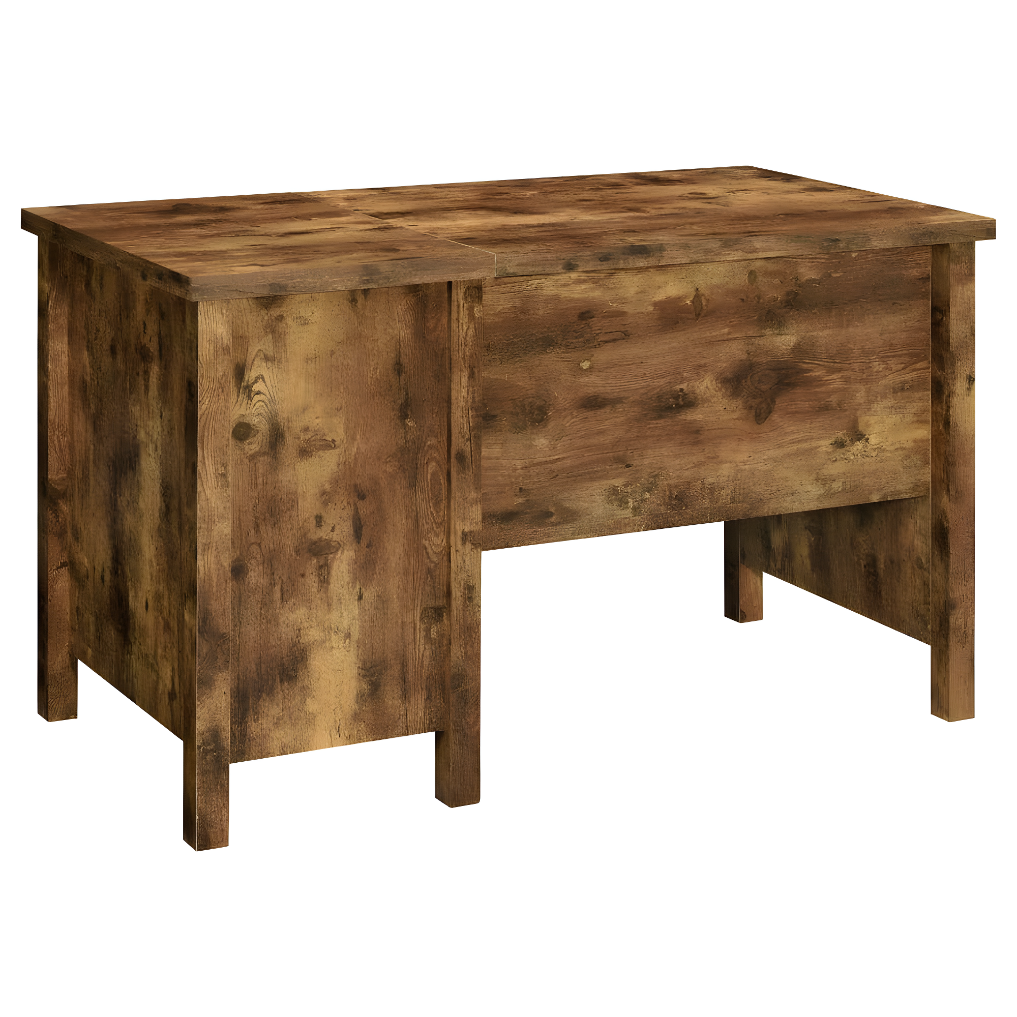 Delwin 2 Drawer Standing Office Desk Antique Nutmeg - Coaster