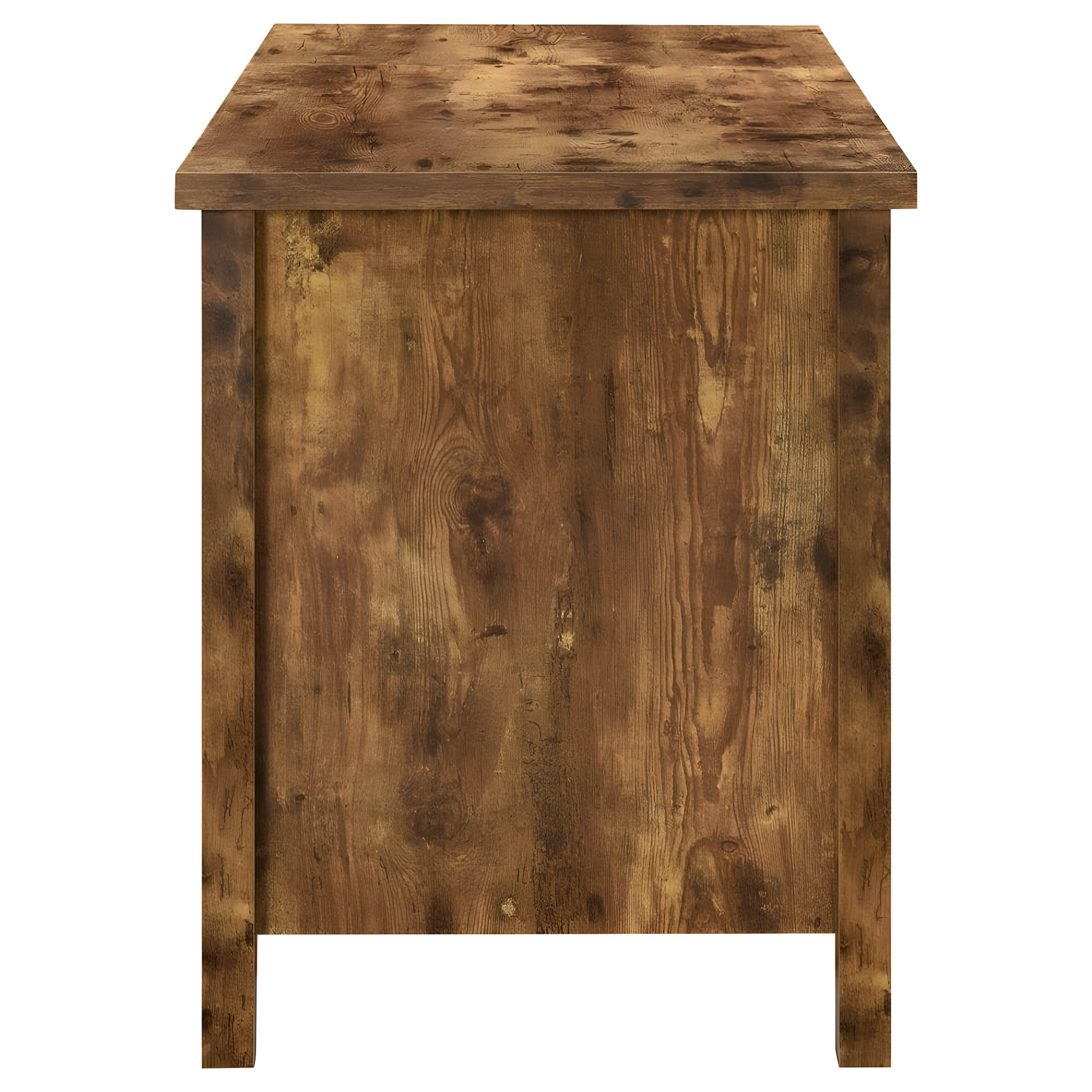 Delwin 2 Drawer Standing Office Desk Antique Nutmeg - Coaster