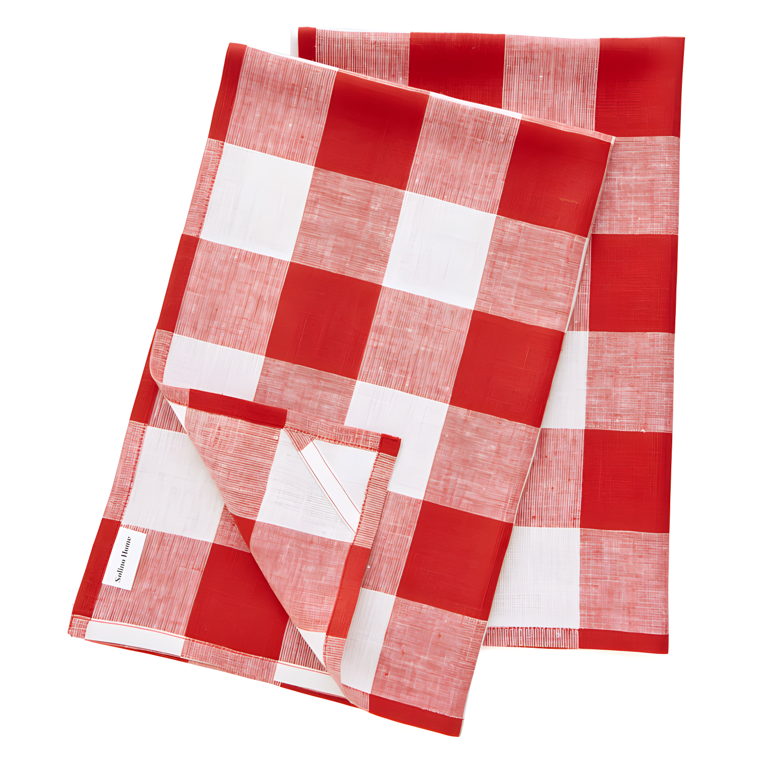 Solino Home Buffalo Checks - 100% Pure Linen Kitchen Towel (Set of 2)
