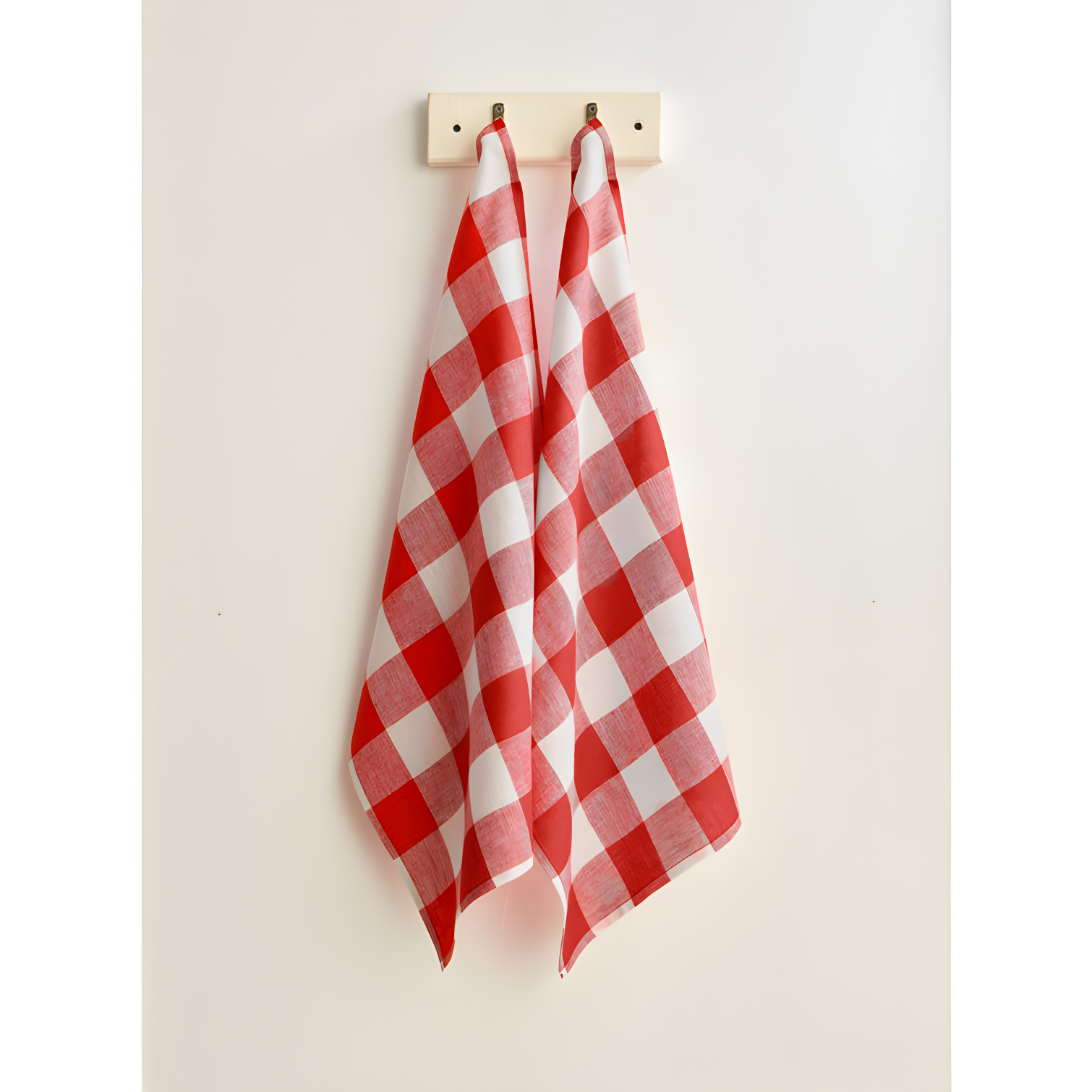 Solino Home Buffalo Checks - 100% Pure Linen Kitchen Towel (Set of 2)