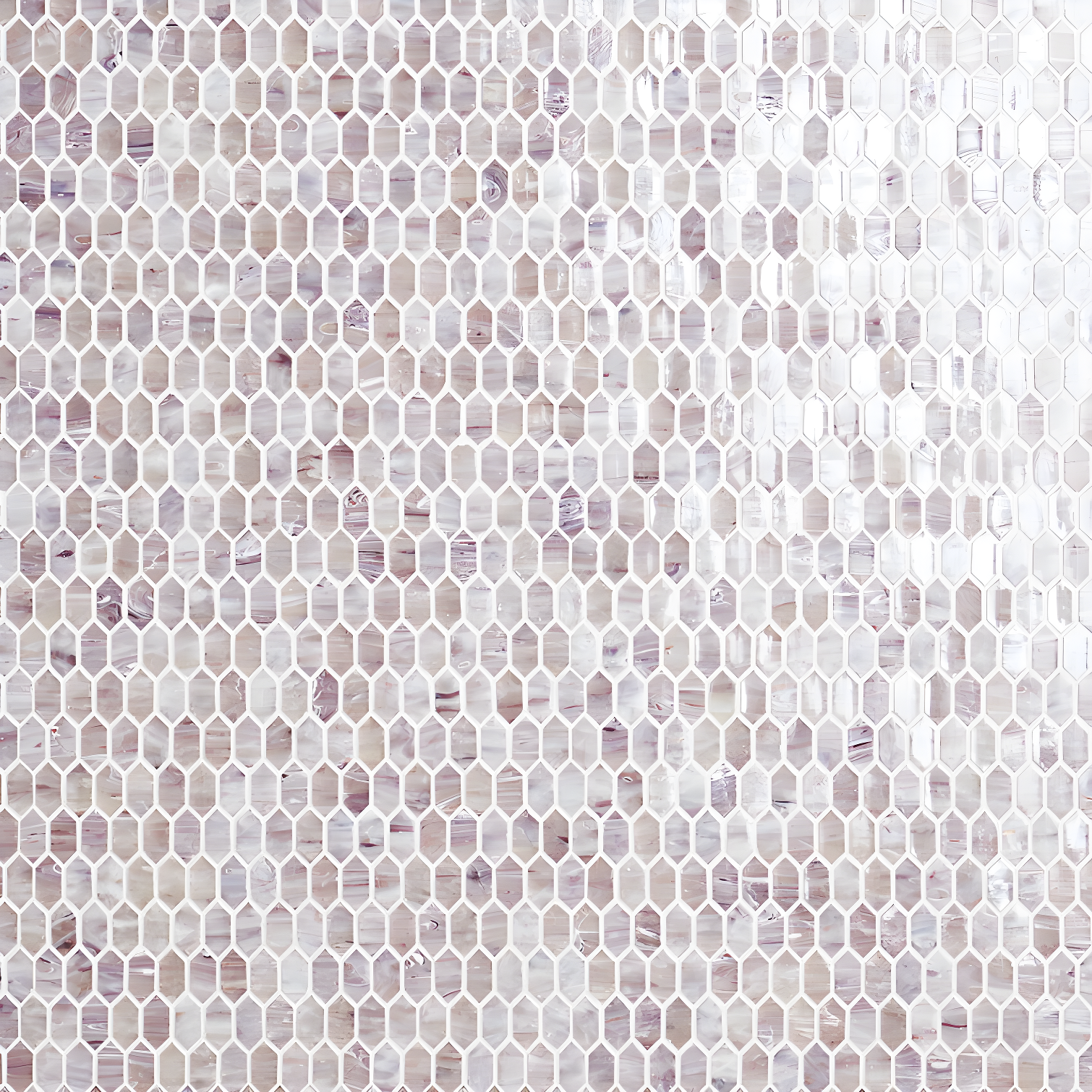 Whisper 11.61" x 11.73" Polished Mini Picket Glass Mosaic Wall Tile (0.94 Sq. Ft. / each)