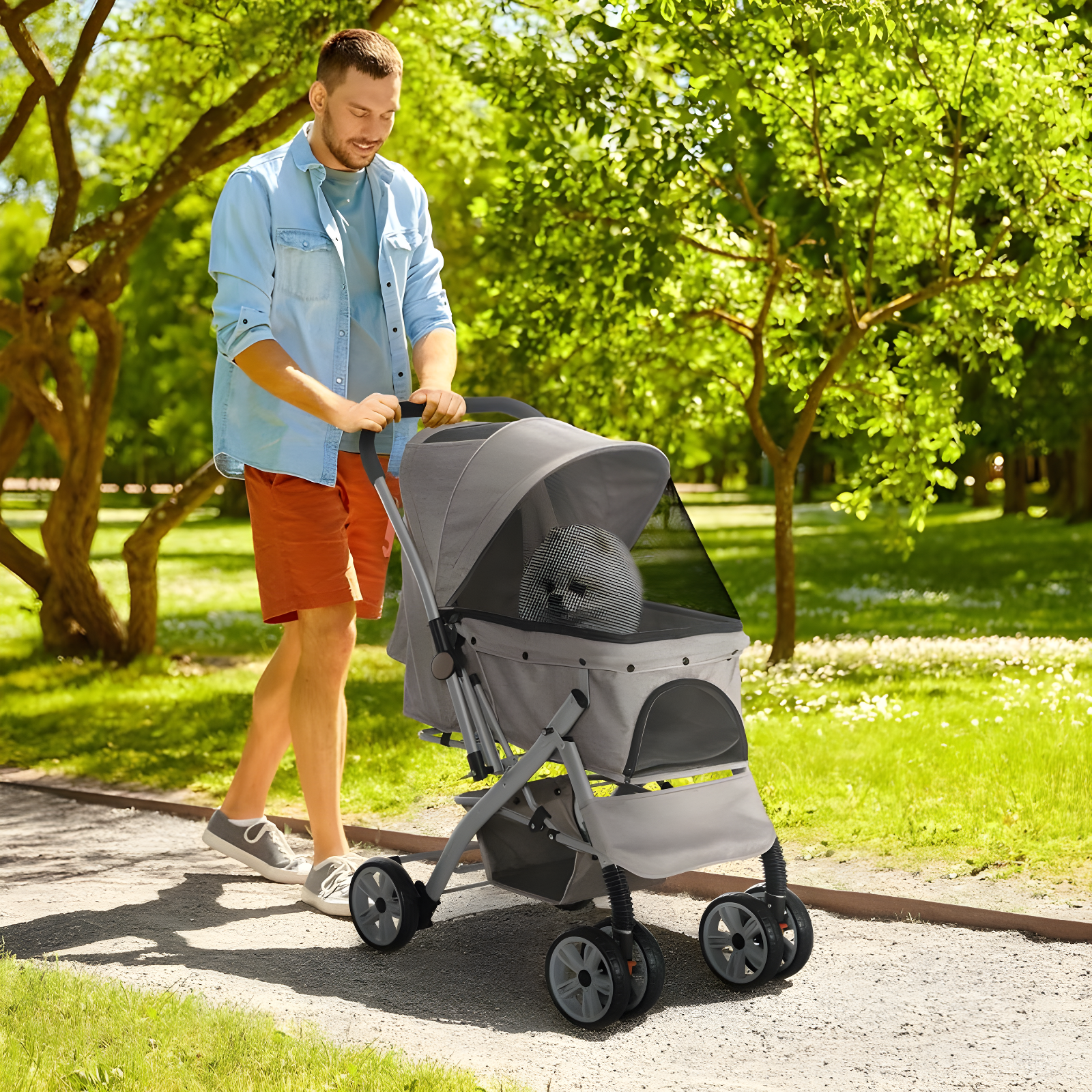 Erie Foldable Pet Stroller