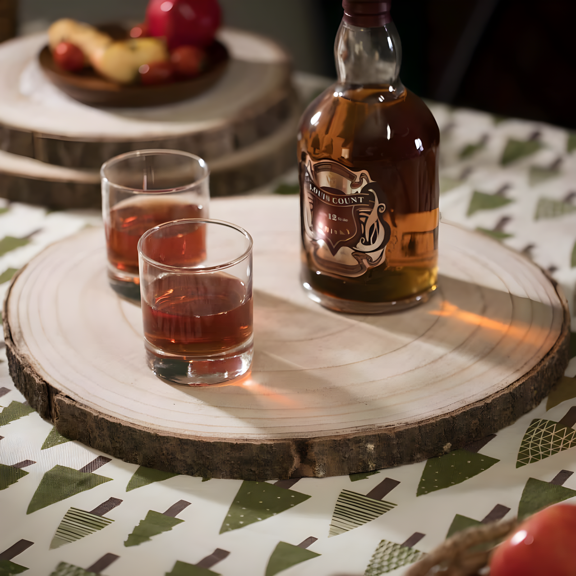 Vintiquewise Barky Natural Wood Slabs Rustic Ornament Slice Tray Table Charger - Approximately 14 Inch Dia