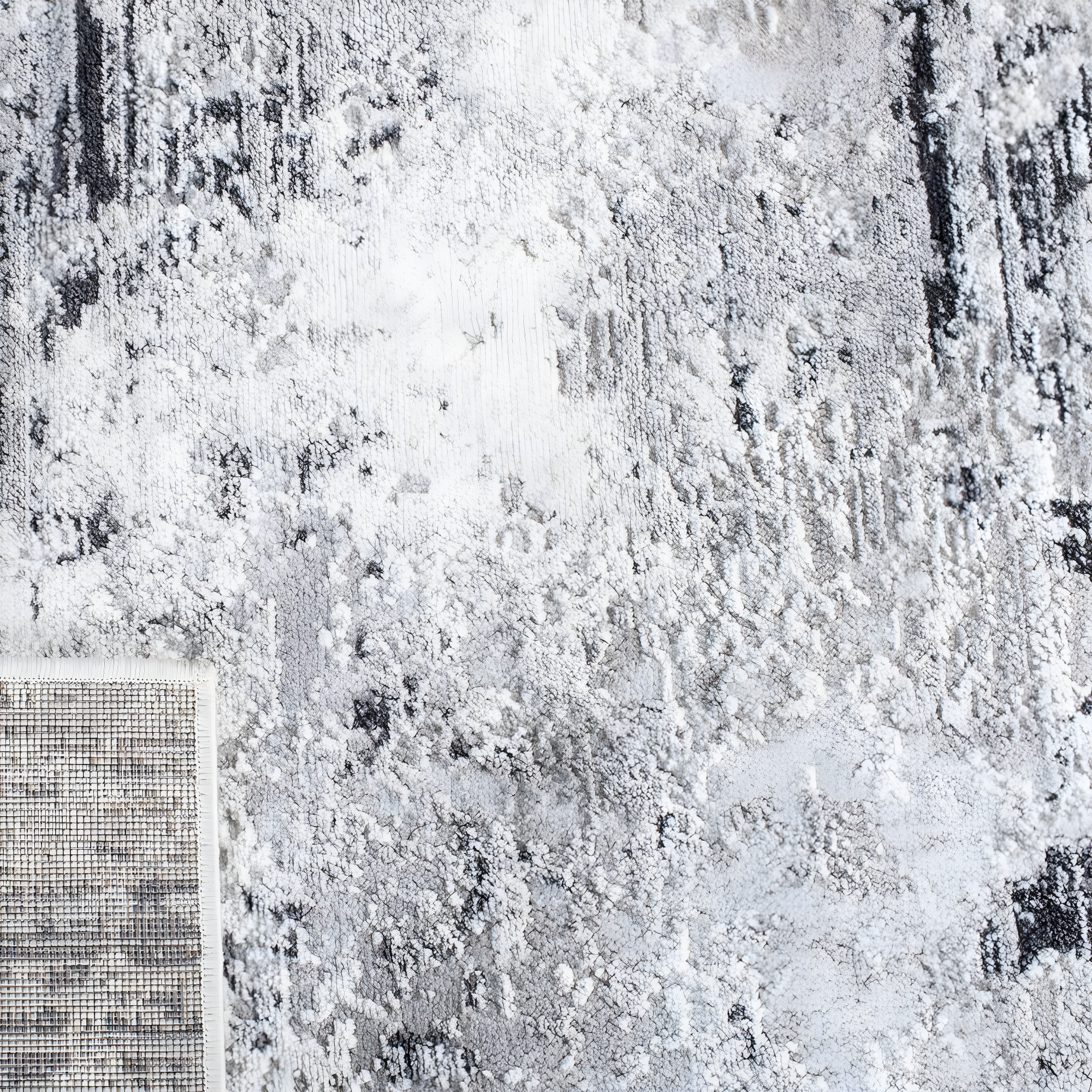 SAFAVIEH Amelia Alastar Abstract Distressed Area Rug, Grey/Ivory, 6'7" x 6'7" Square