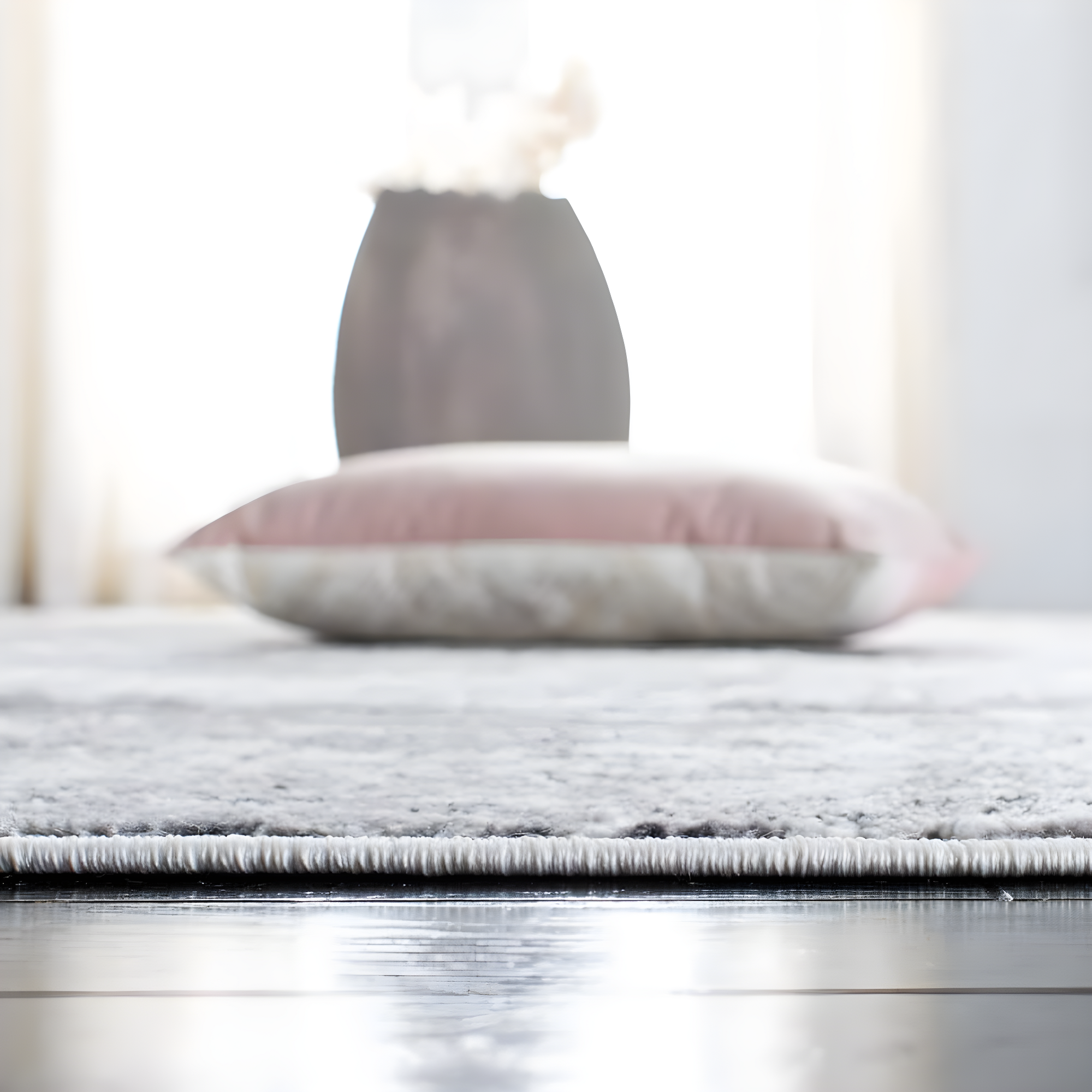 SAFAVIEH Amelia Alastar Abstract Distressed Area Rug, Grey/Ivory, 6'7" x 6'7" Square