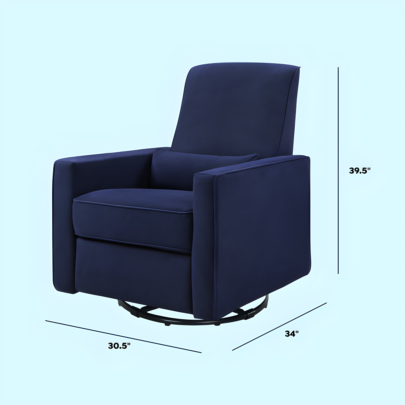 Piper Swivel Reclining Glider