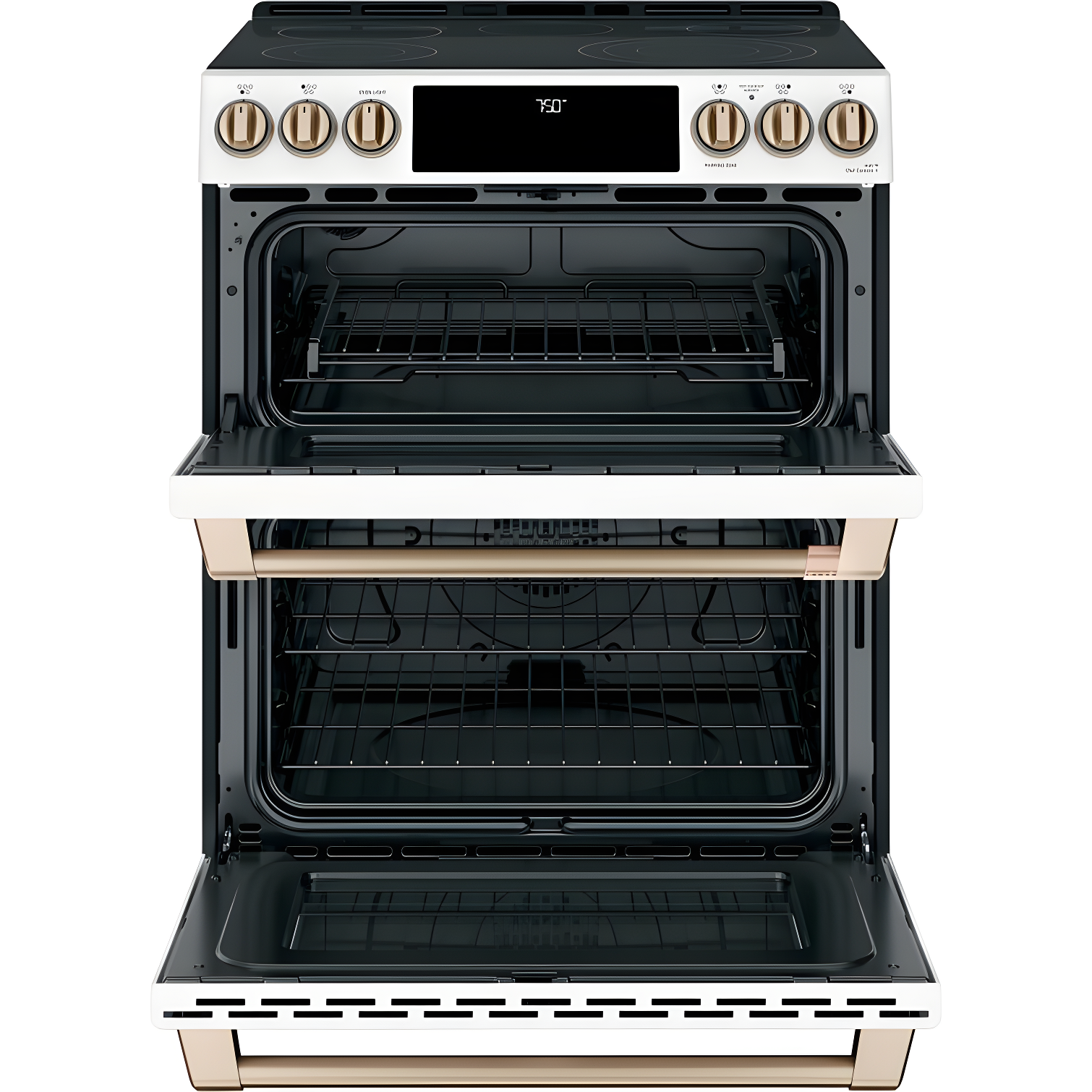 Café Café 30" 6.7 cu. ft. Smart Slide-in Electric Range with Convection and Radiant Cooktop CES750P4MW2
