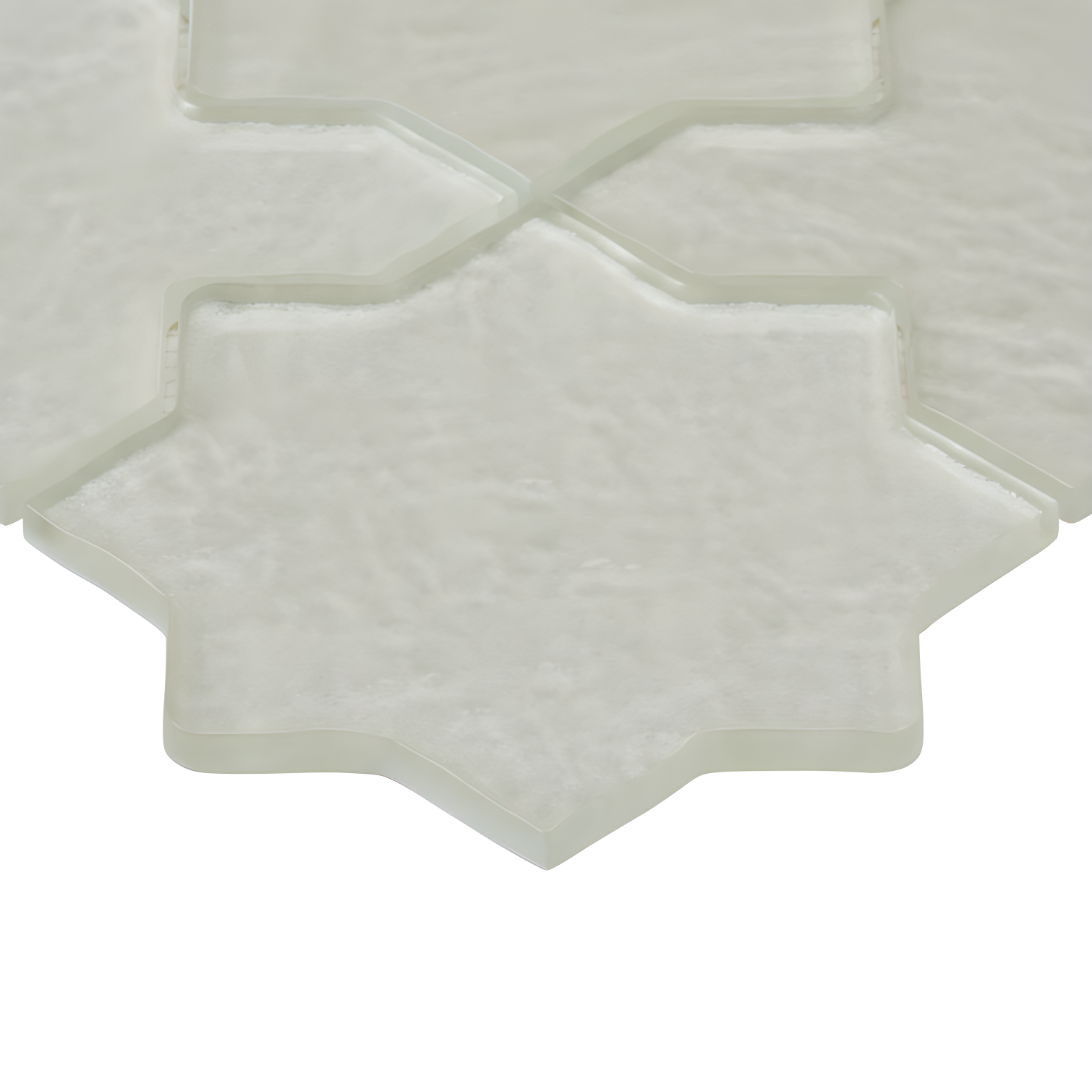 Karma 8.34 In. X 8.34 In. Star Cross Polished Glass Mosaic Wall Tile (0.48 Sq. Ft. / Each)