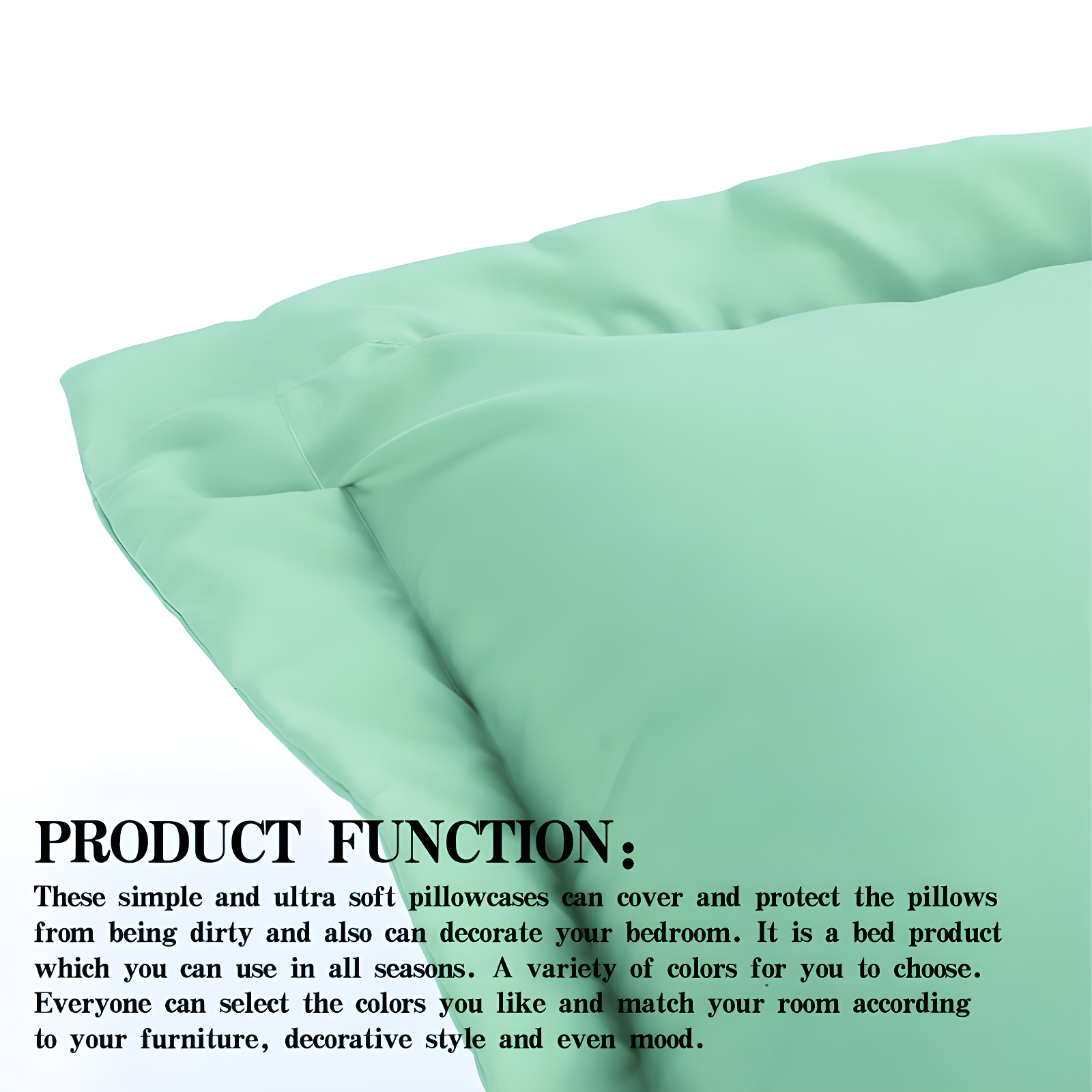 Bed Pillow Shams, 1800 Brushed Microfiber Oxford Pillowcases - NTBAY (Set of 2)