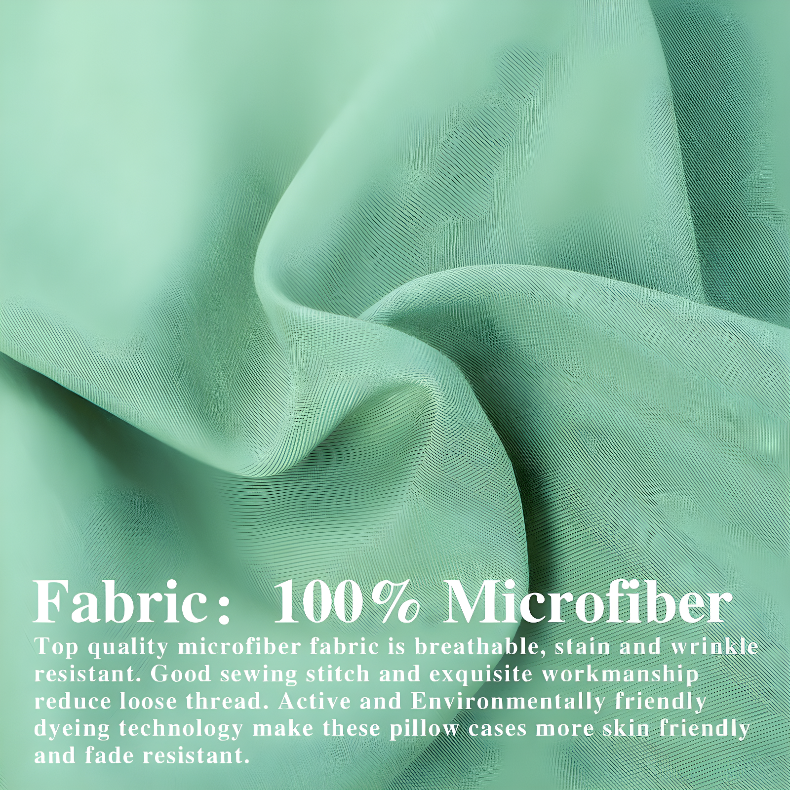 Bed Pillow Shams, 1800 Brushed Microfiber Oxford Pillowcases - NTBAY (Set of 2)