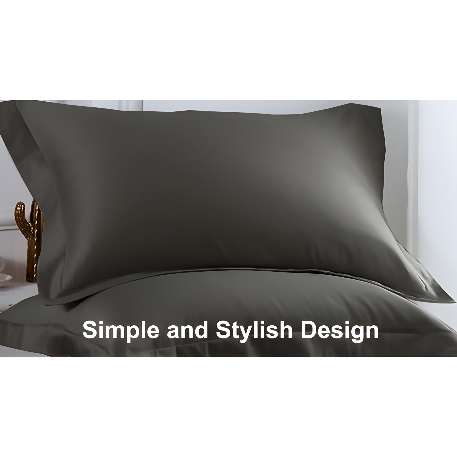 Bed Pillow Shams, 1800 Brushed Microfiber Oxford Pillowcases - NTBAY (Set of 2)