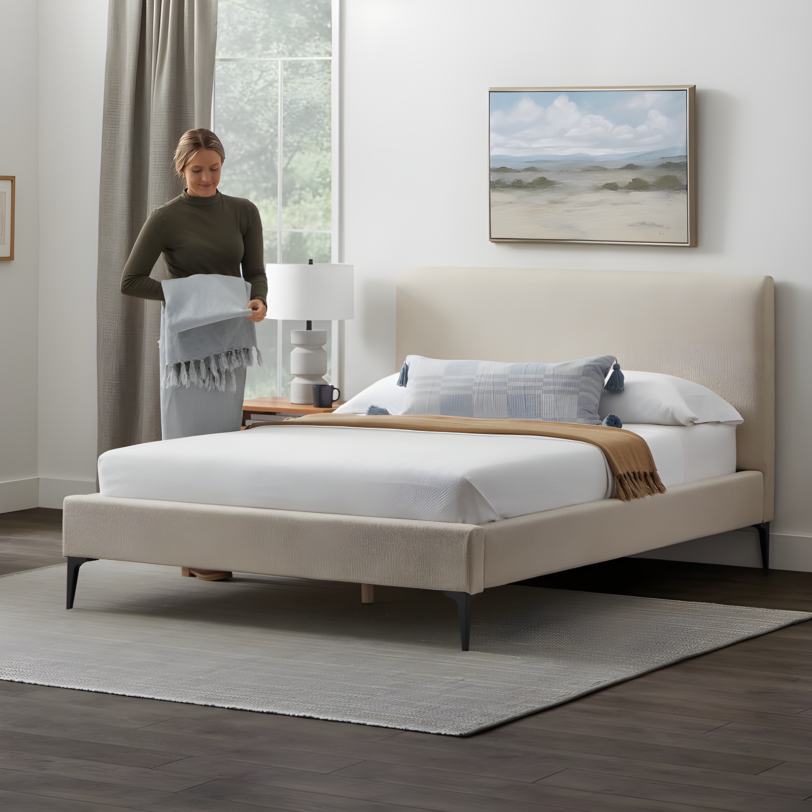 Wade Logan® Garfinkel Upholstered Platform Bed