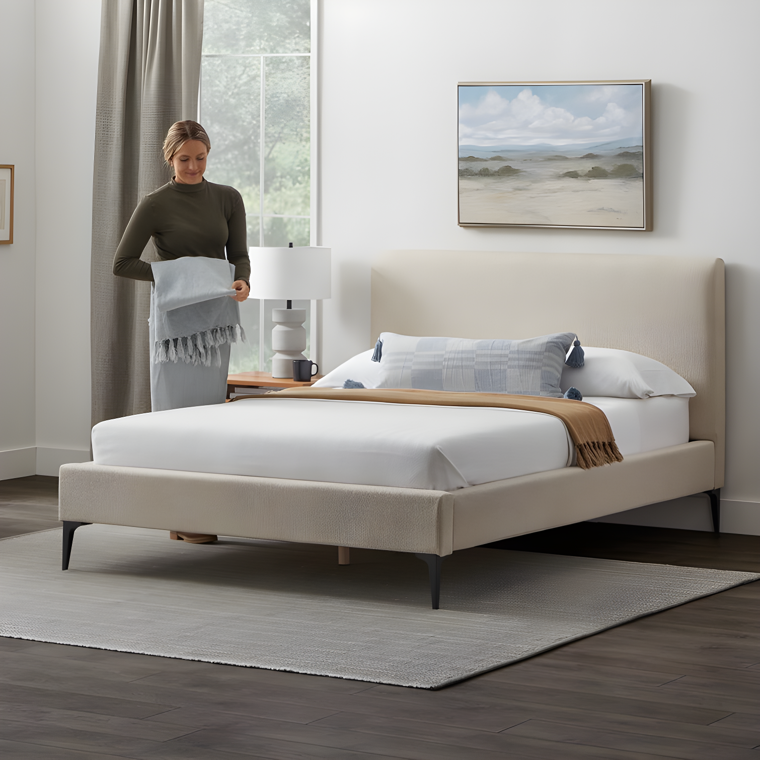 Wade Logan® Garfinkel Upholstered Platform Bed