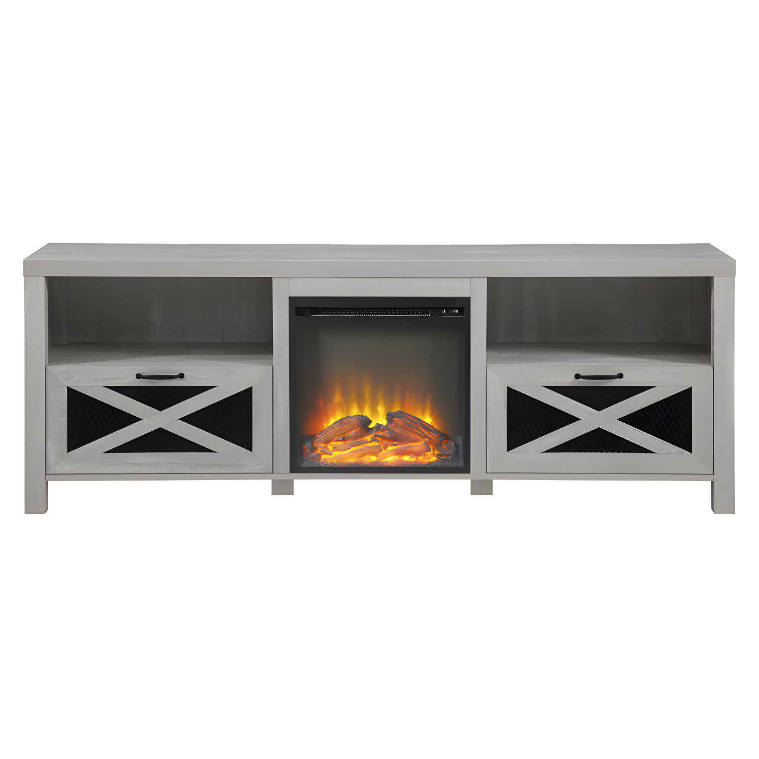 Tansey 70" Media Console with Electric Fireplace