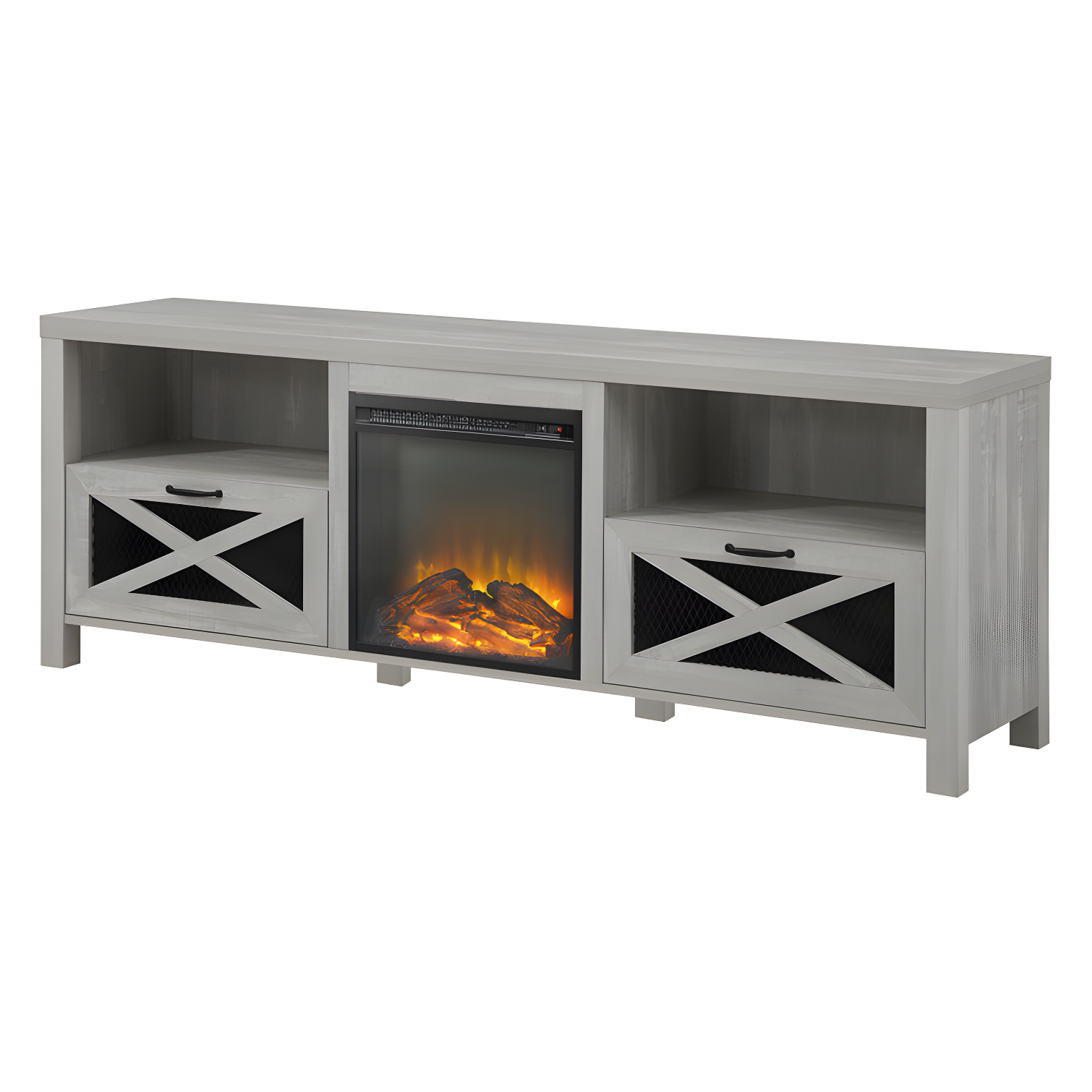 Tansey 70" Media Console with Electric Fireplace