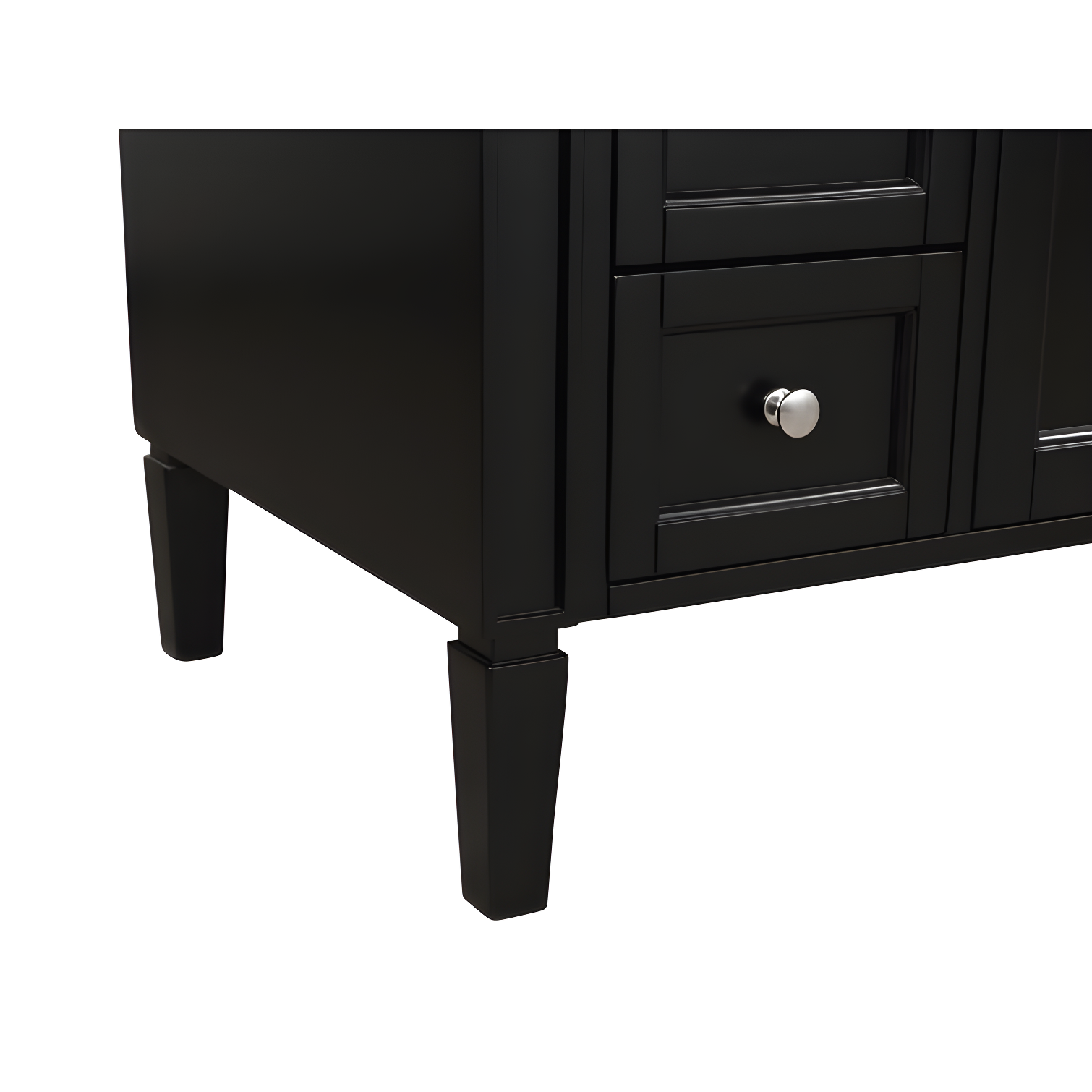Rukie 40" Free-Standing Single Bathroom Vanity Set with Marble Vanity Top